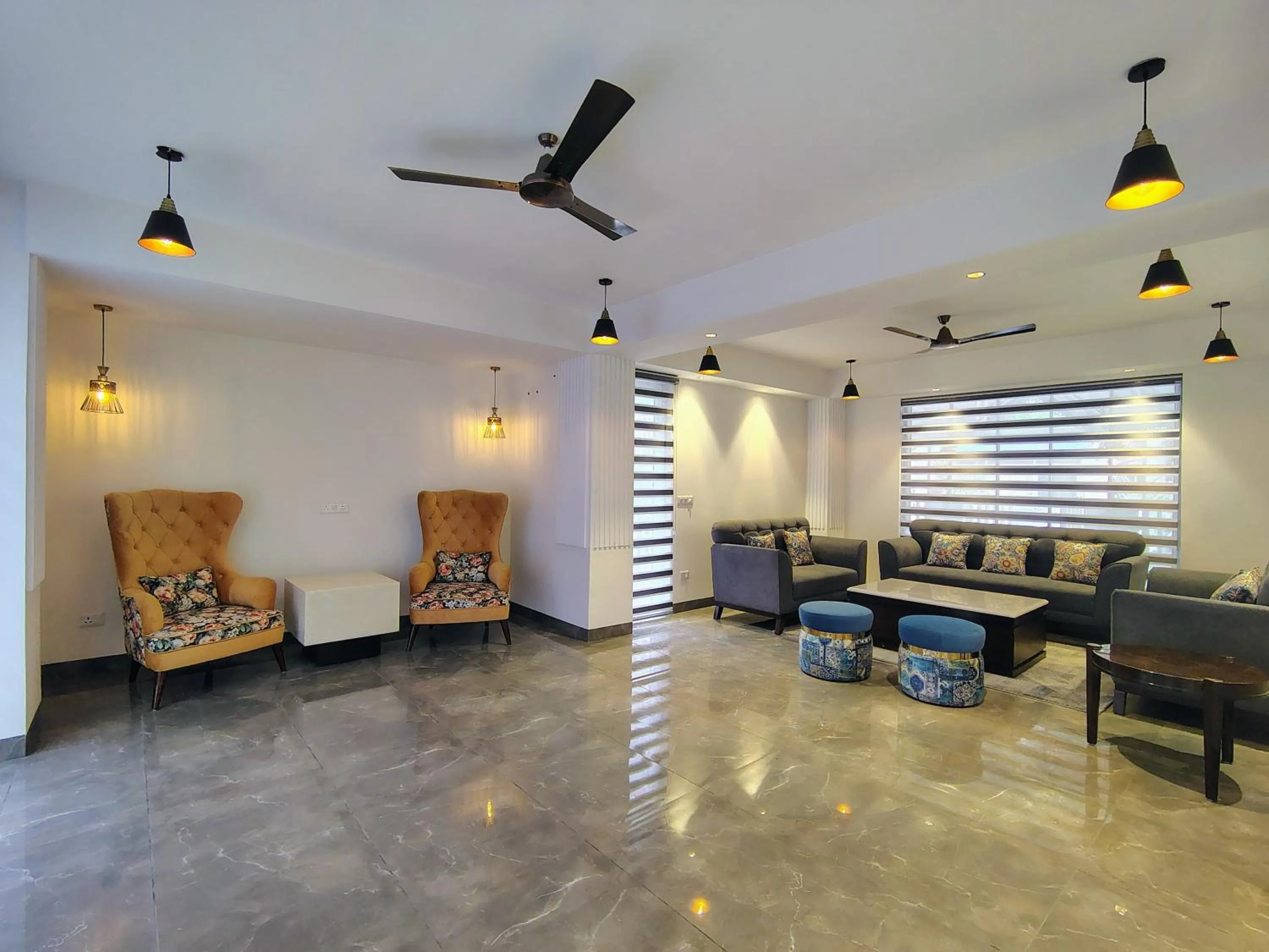 Seating area in Pihu's Nest Kasauli