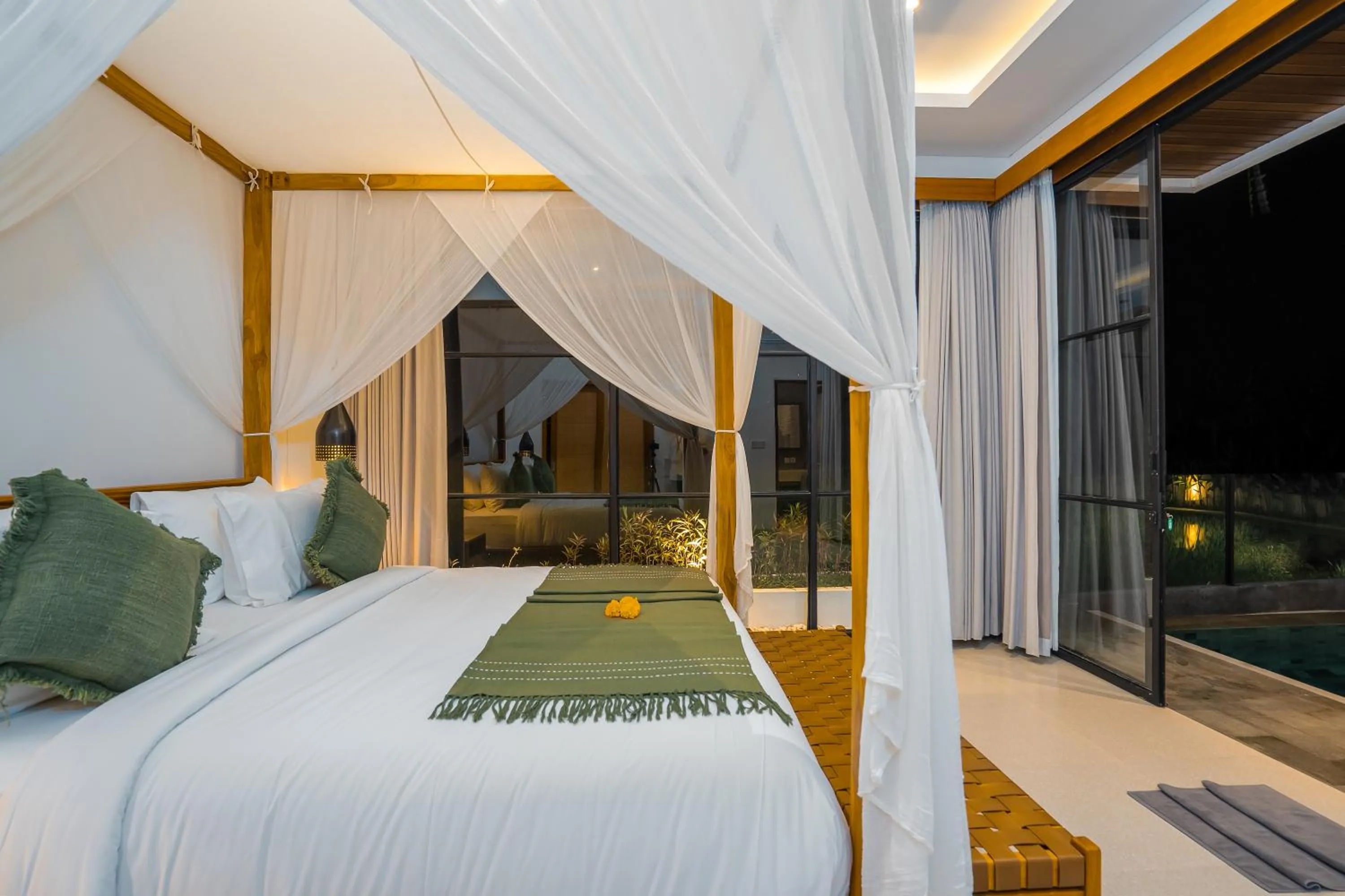 Bed in The Kaba Kaba Private Luxury Villa