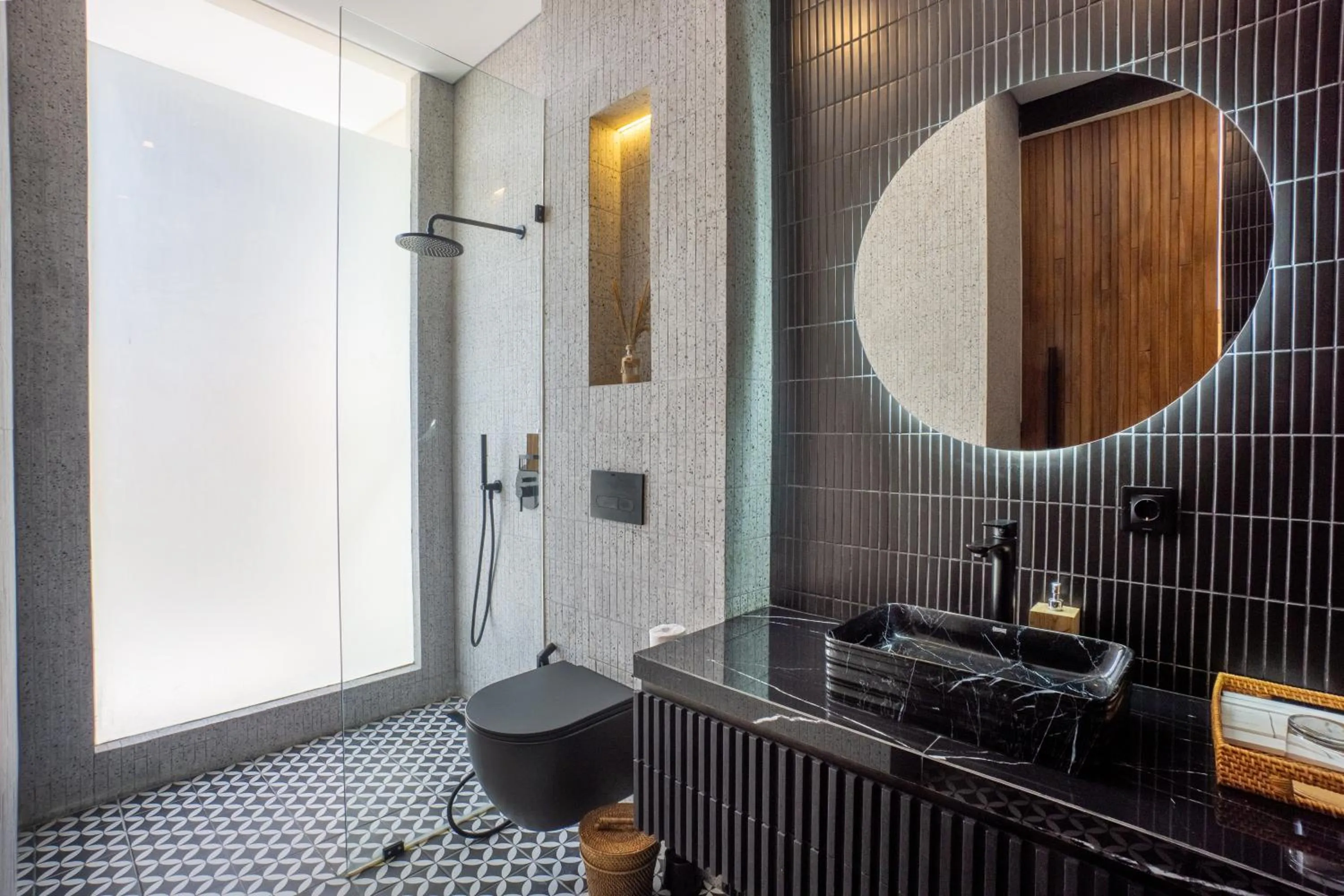 Shower in Rahya Villas Complex