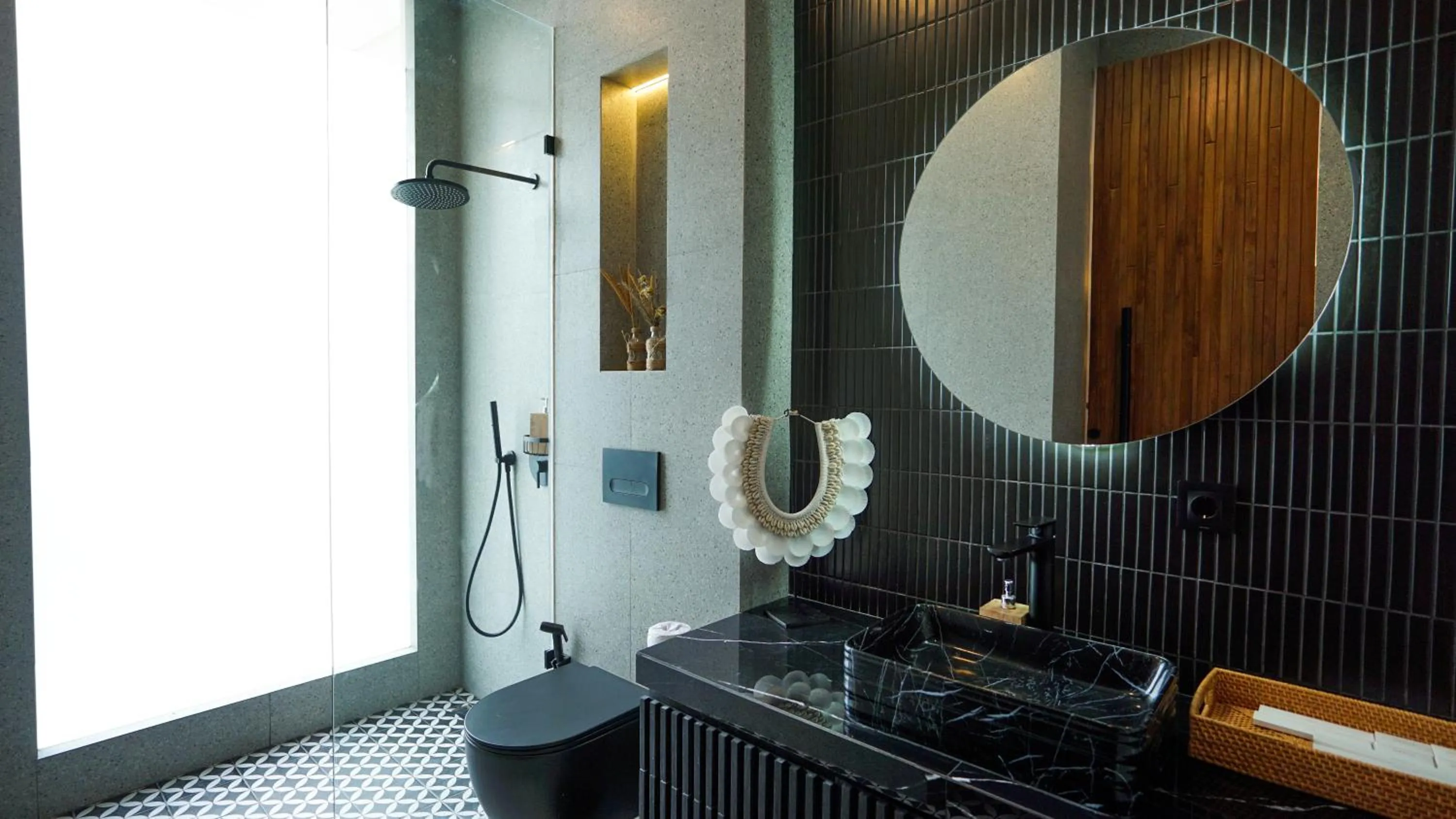 Shower in Rahya Villas Complex