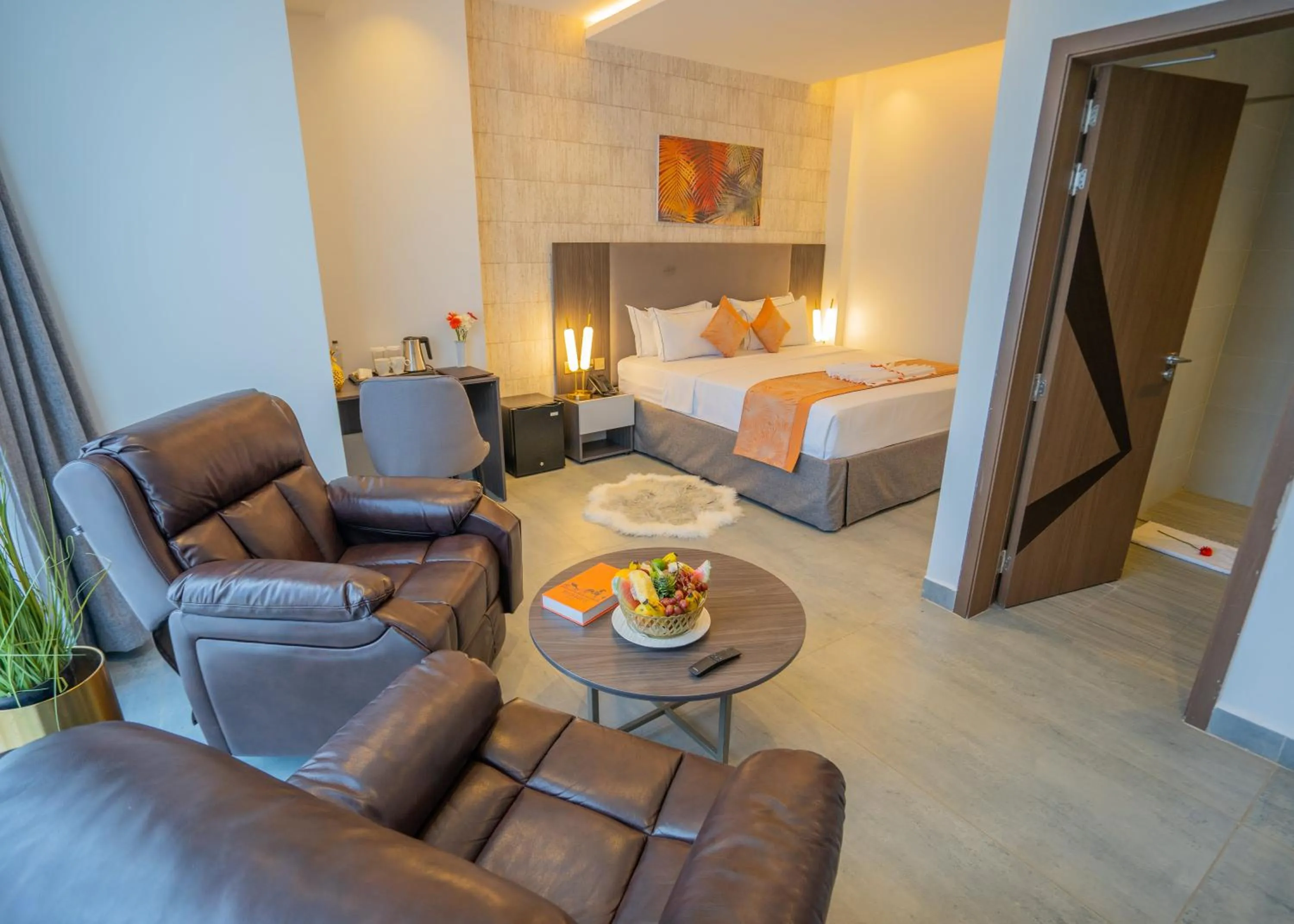 Seating area, Bed in Baraka Tower Hotel