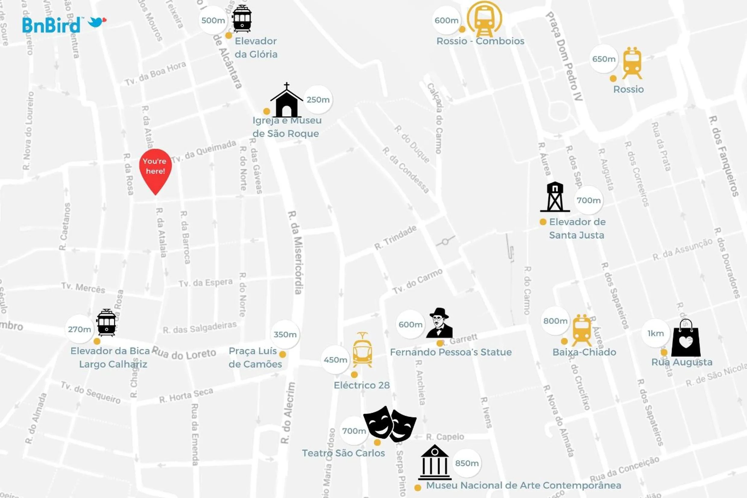 Nearby landmark in Atalaia Prime Apartments at Bairro Alto