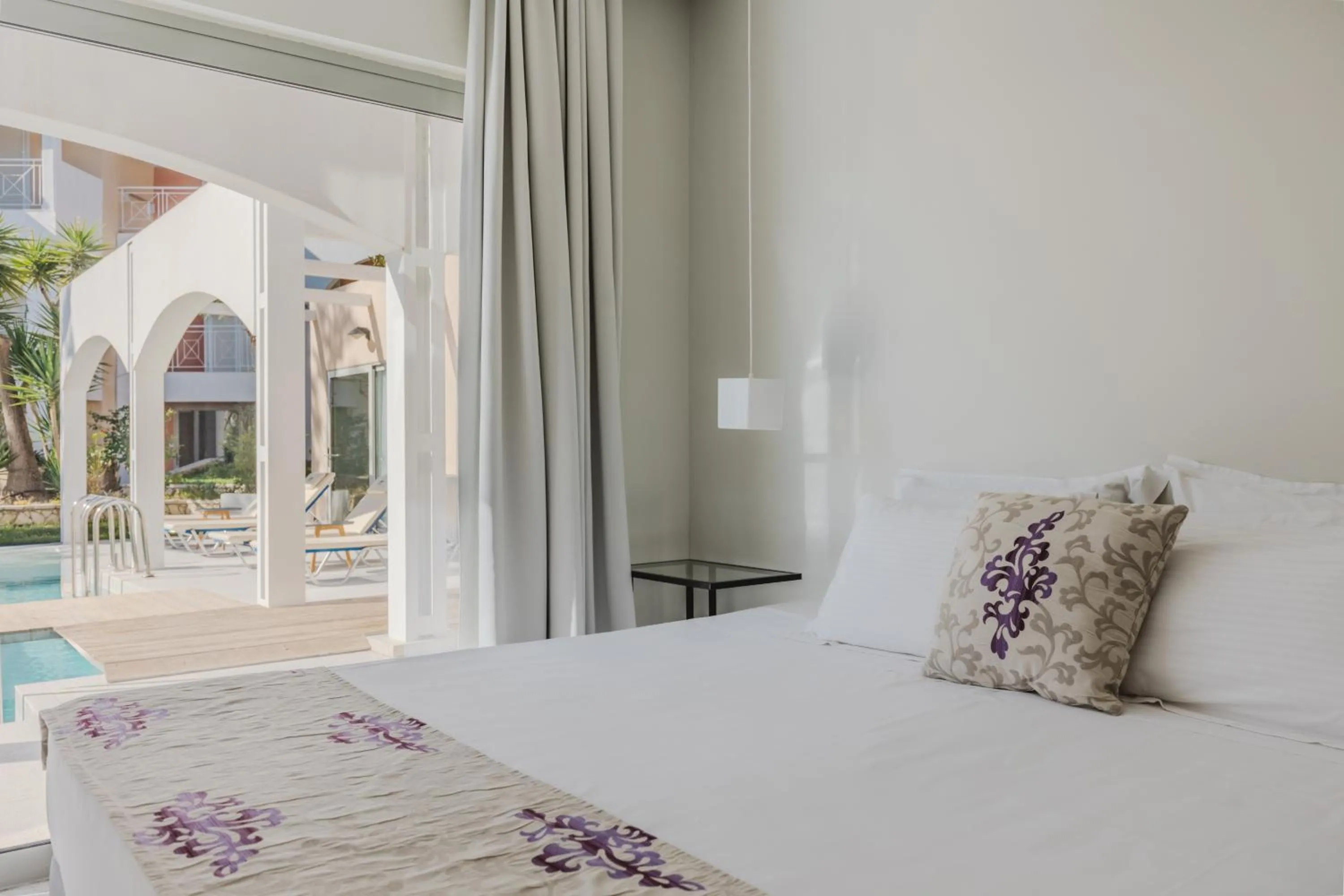 Pool view, Bed in Sunrise Zante - Adults Only Hotel