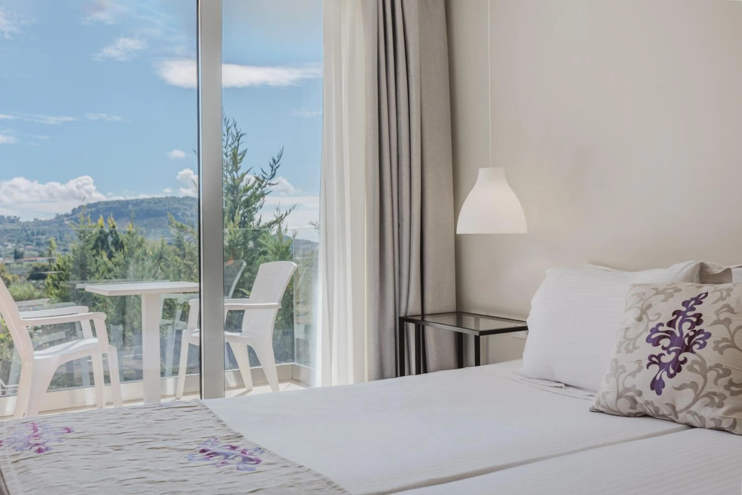 View (from property/room), Bed in Sunrise Zante - Adults Only Hotel