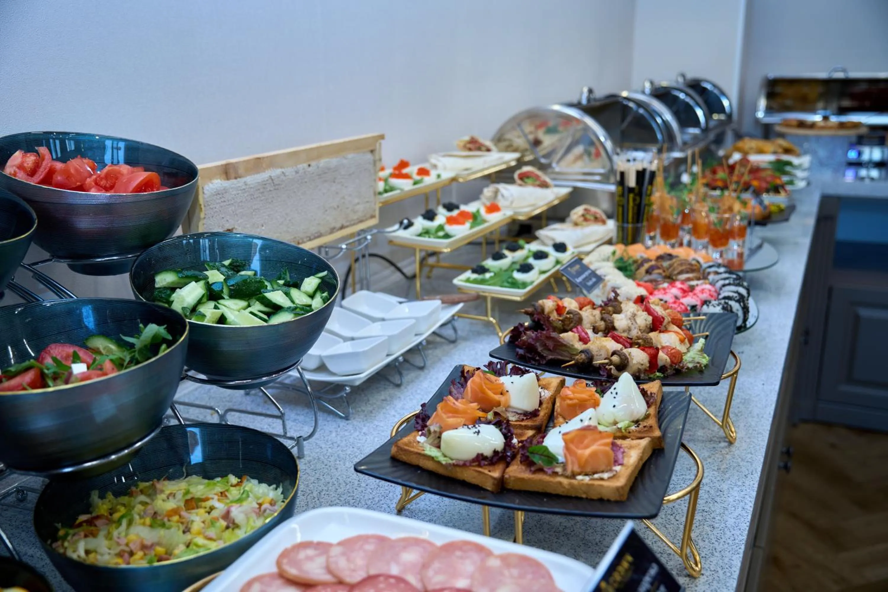 Food close-up in Crown Hotel