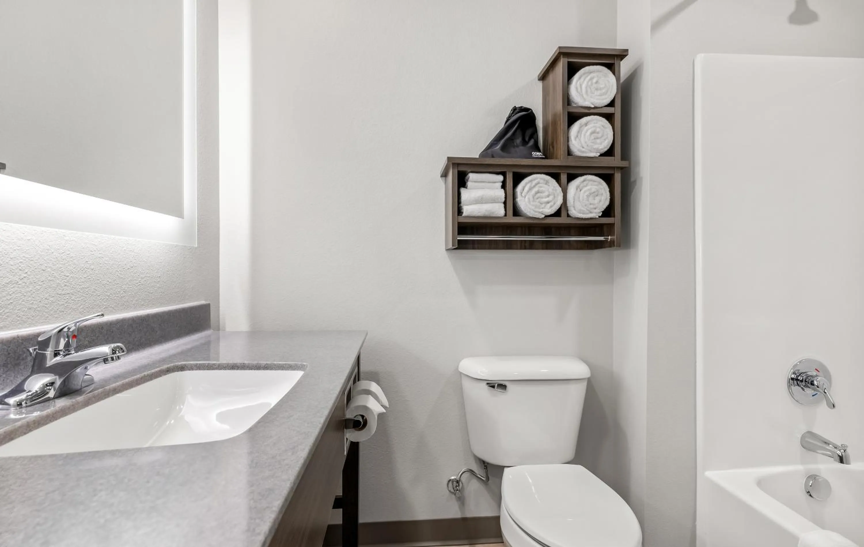 Shower in My Place Hotel-Bentonville-Rogers, AR