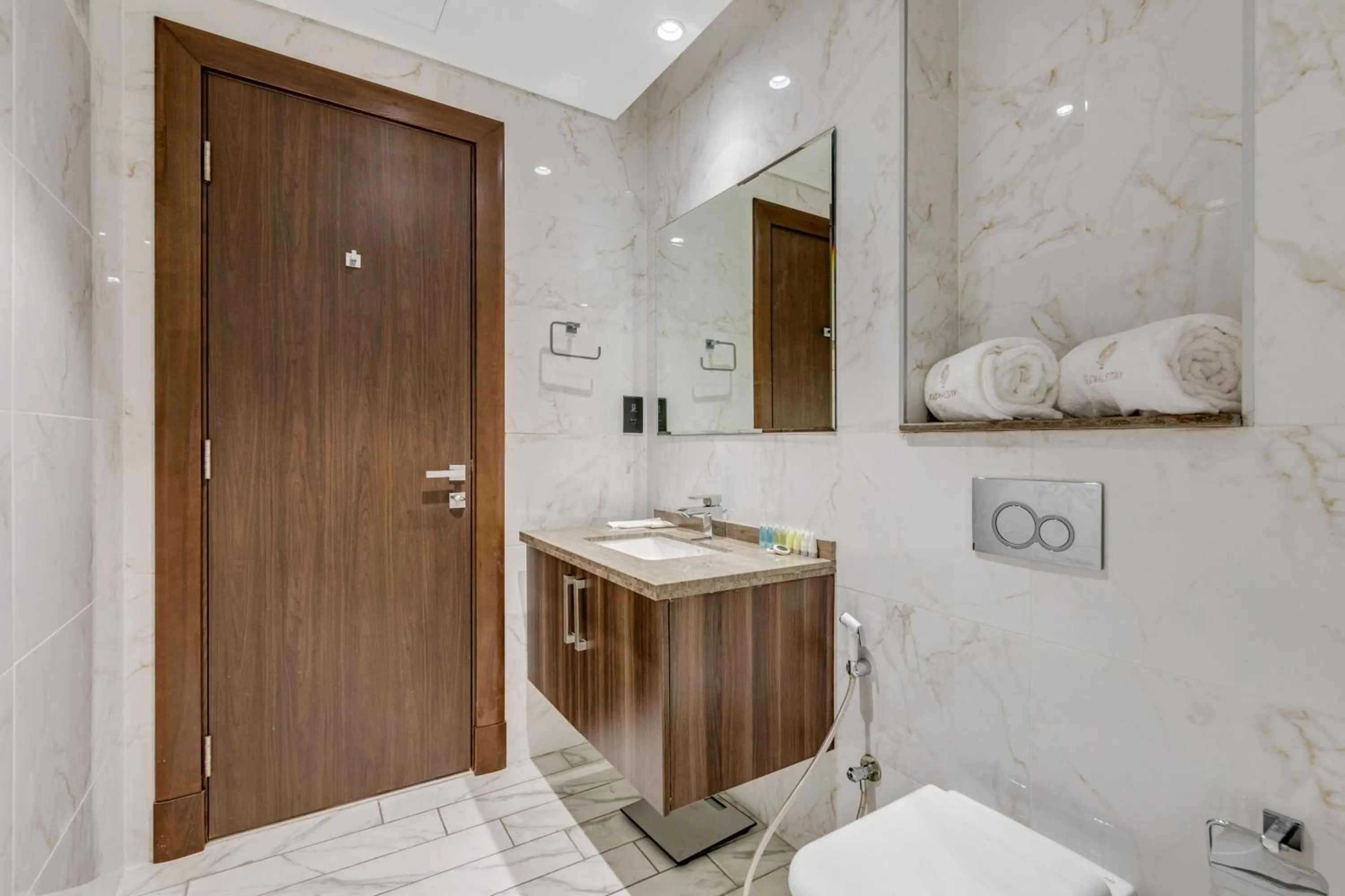 Bathroom in GLOBALSTAY J One Tower Apartments at Pearl of UAE