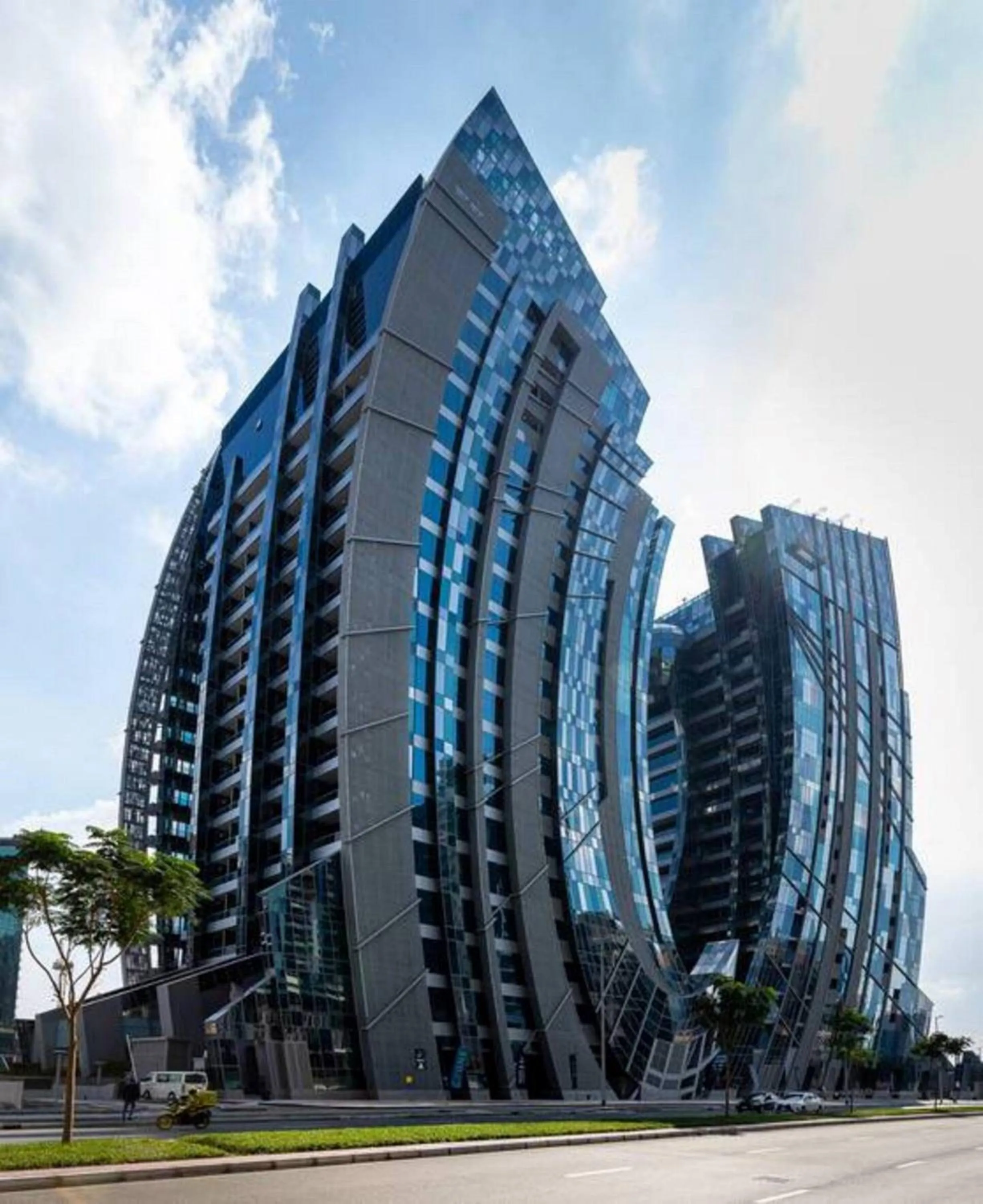 Property building in GLOBALSTAY J One Tower Apartments at Pearl of UAE