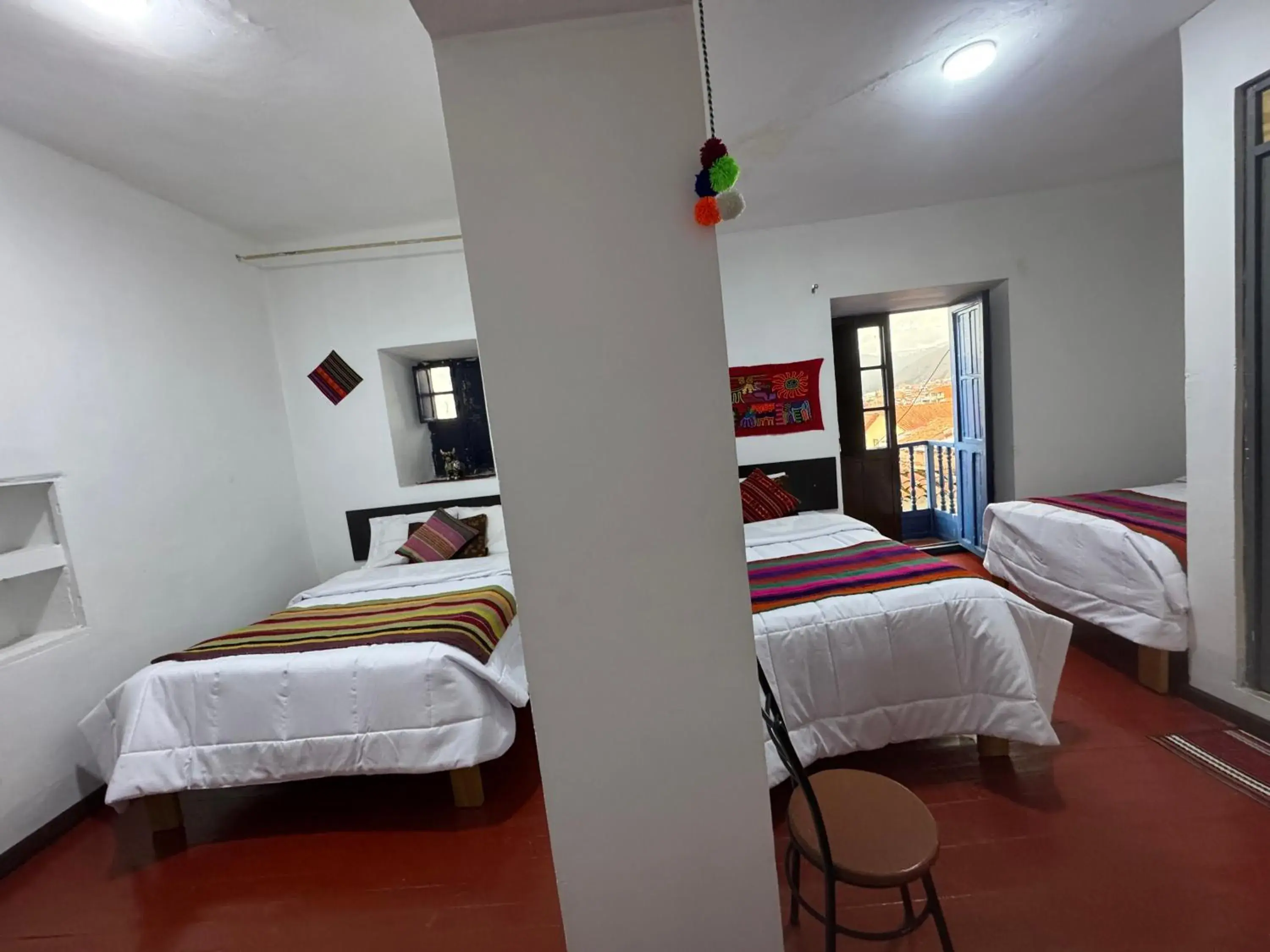 Triple Room with Balcony in Mallku Wasi - Lodging Hotel Cusco Triple Room with Balcony in Mallku Wasi - Lodging Hotel Cusco