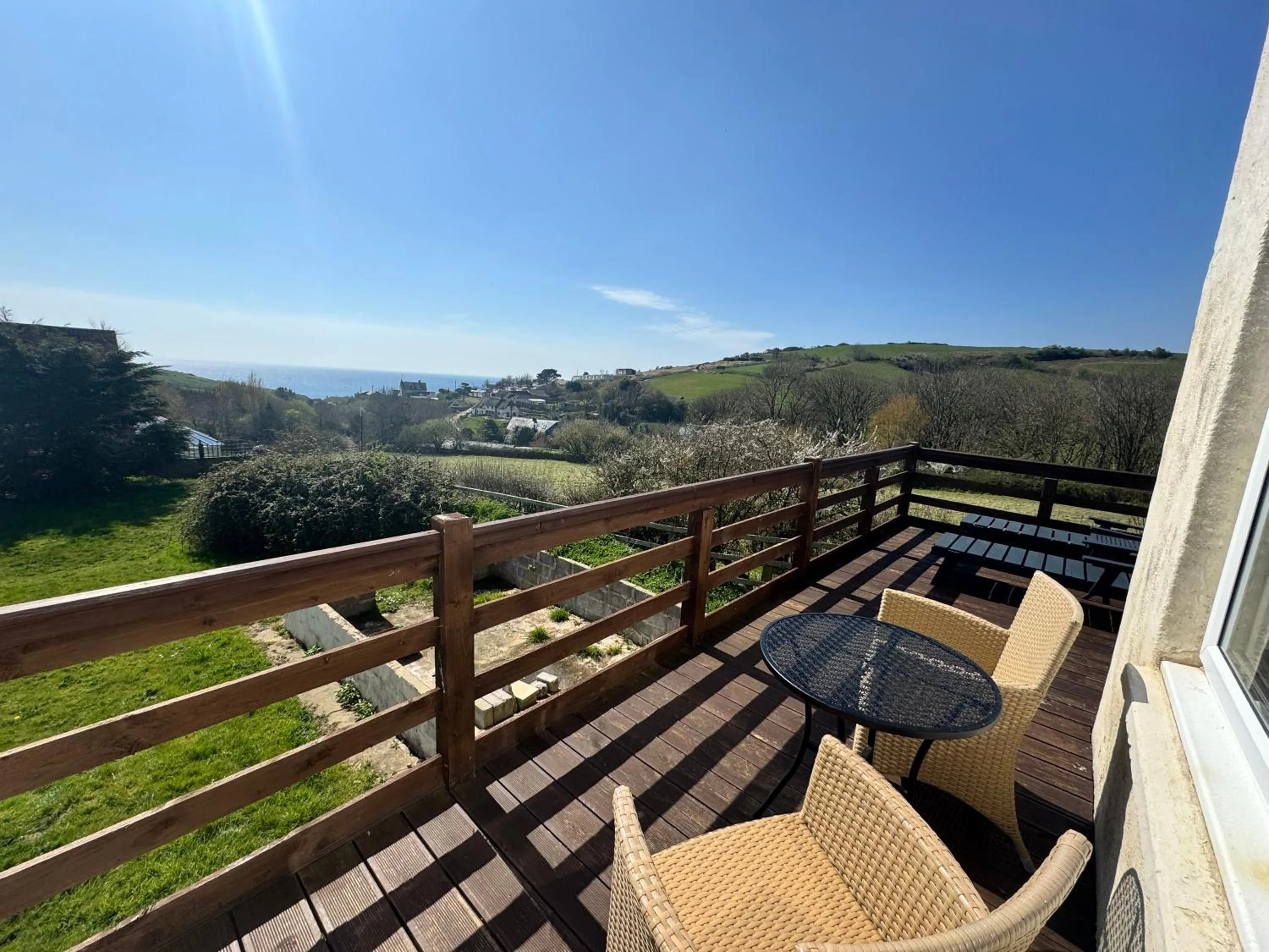 Balcony/Terrace in Eype's Mouth Country Hotel