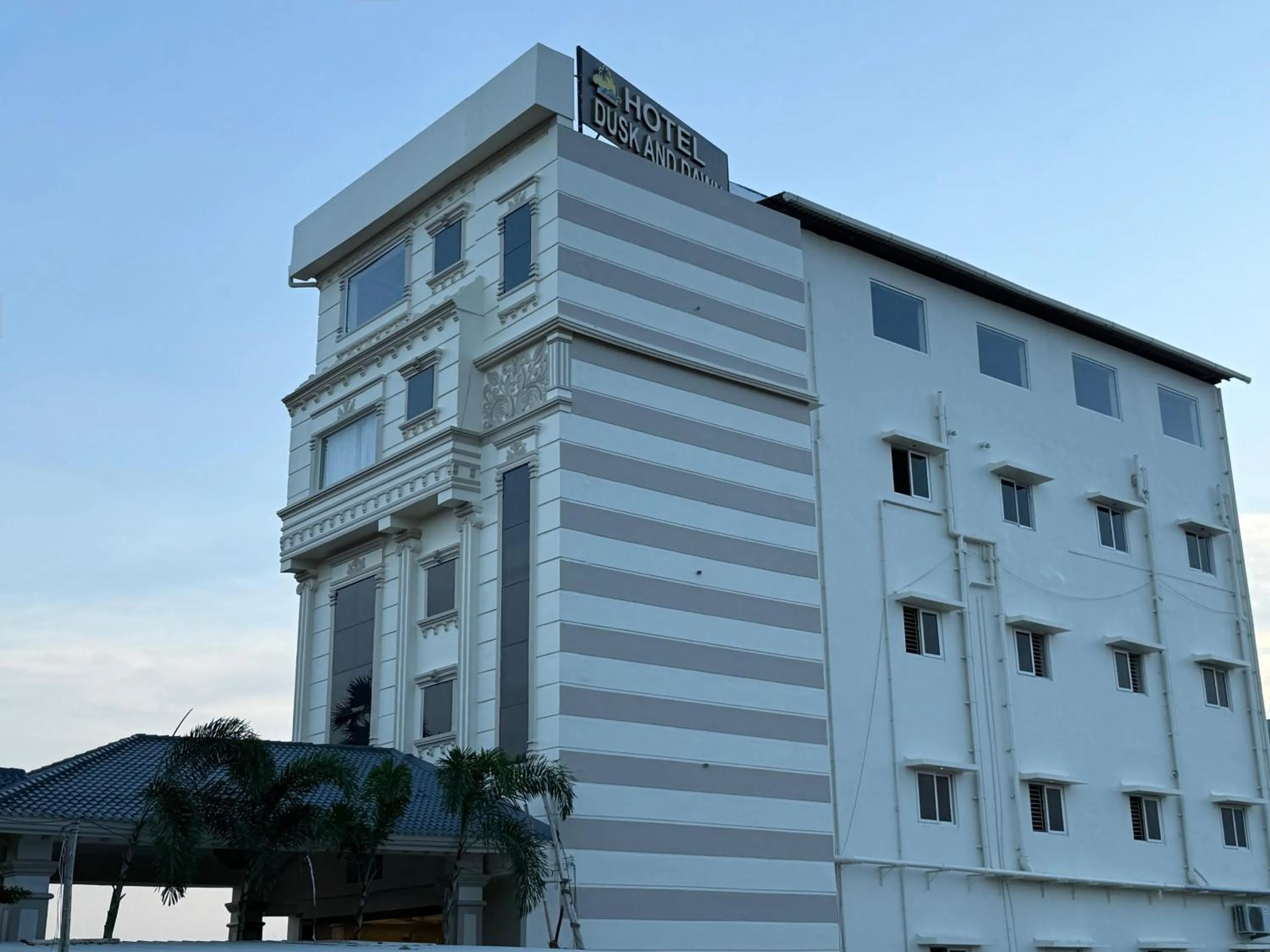 Property building in Hotel Dusk and Dawn