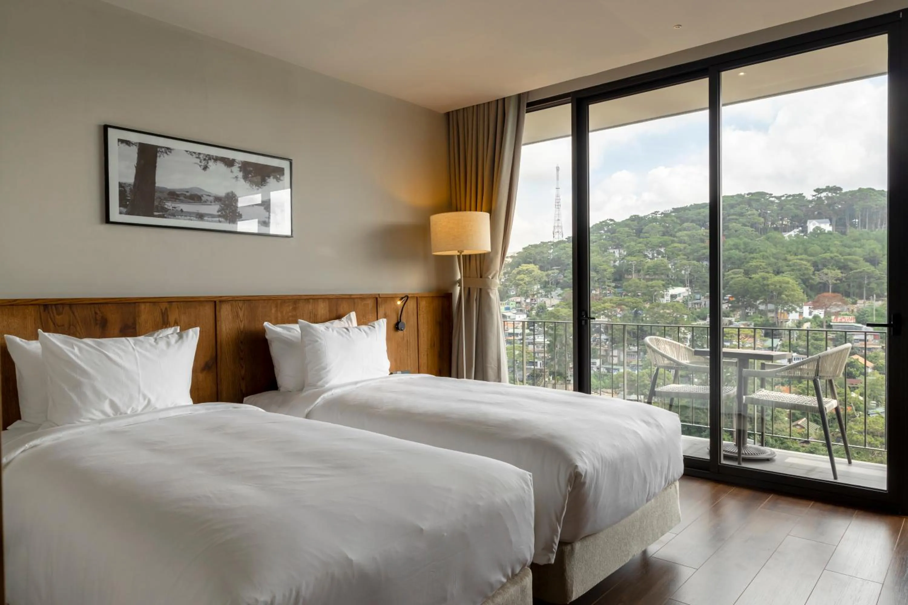 Bed in HLS Dalat Lodge