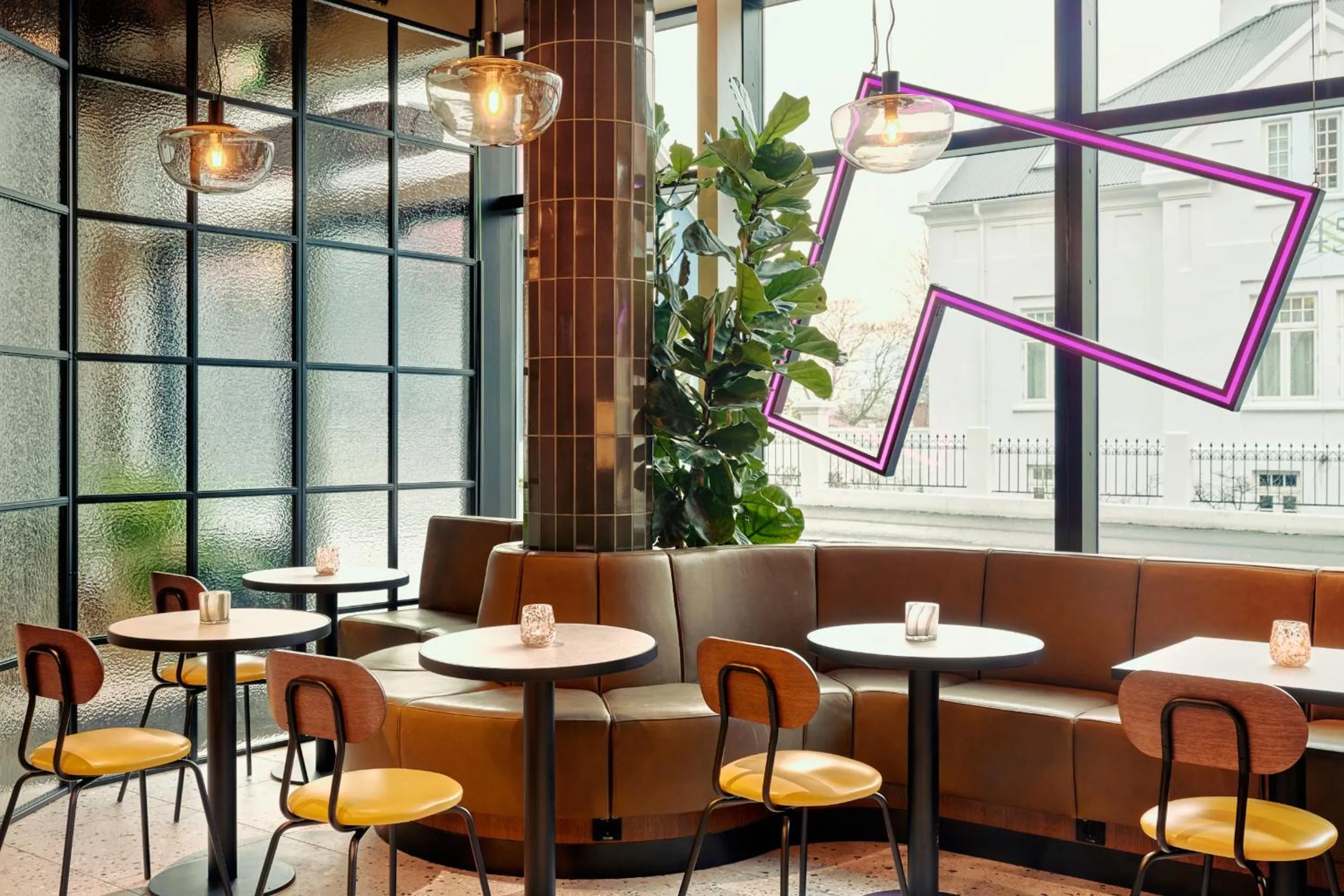 Living room in CityHub Reykjavik