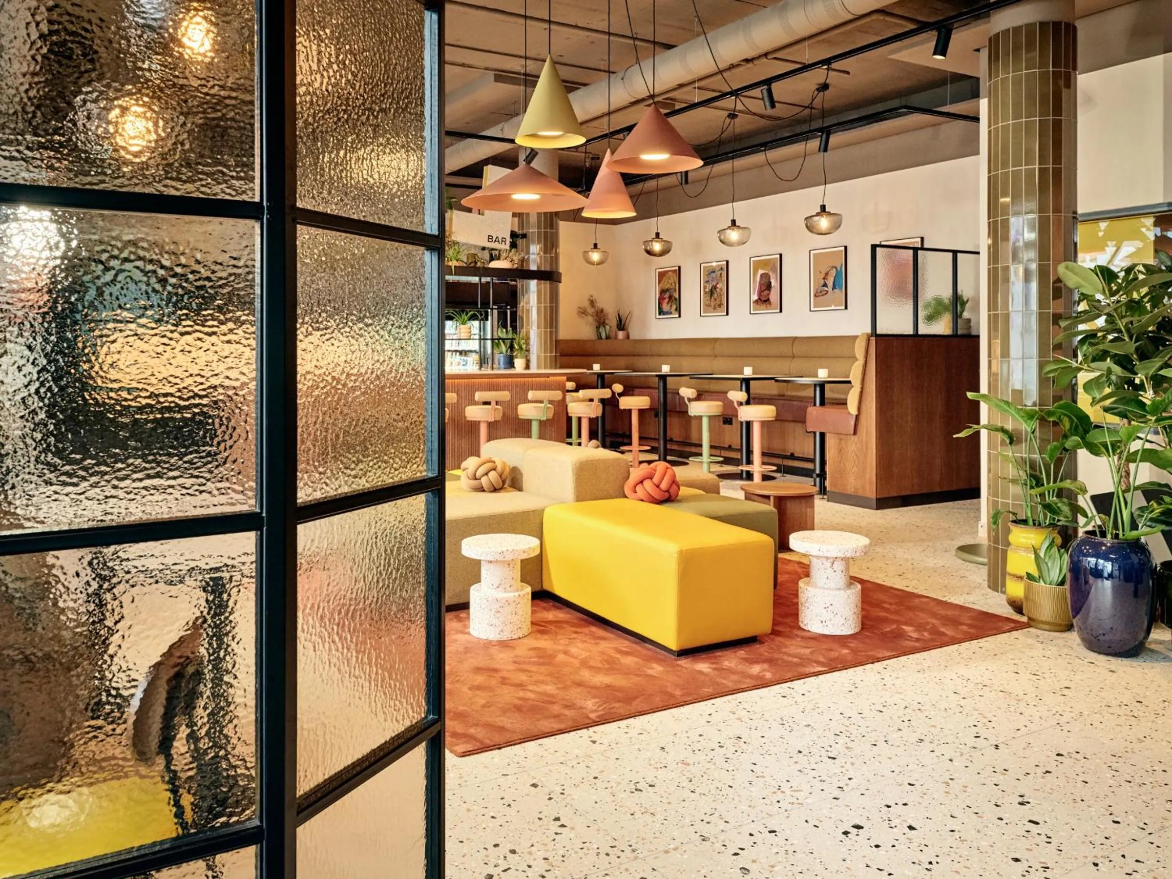 Living room in CityHub Reykjavik