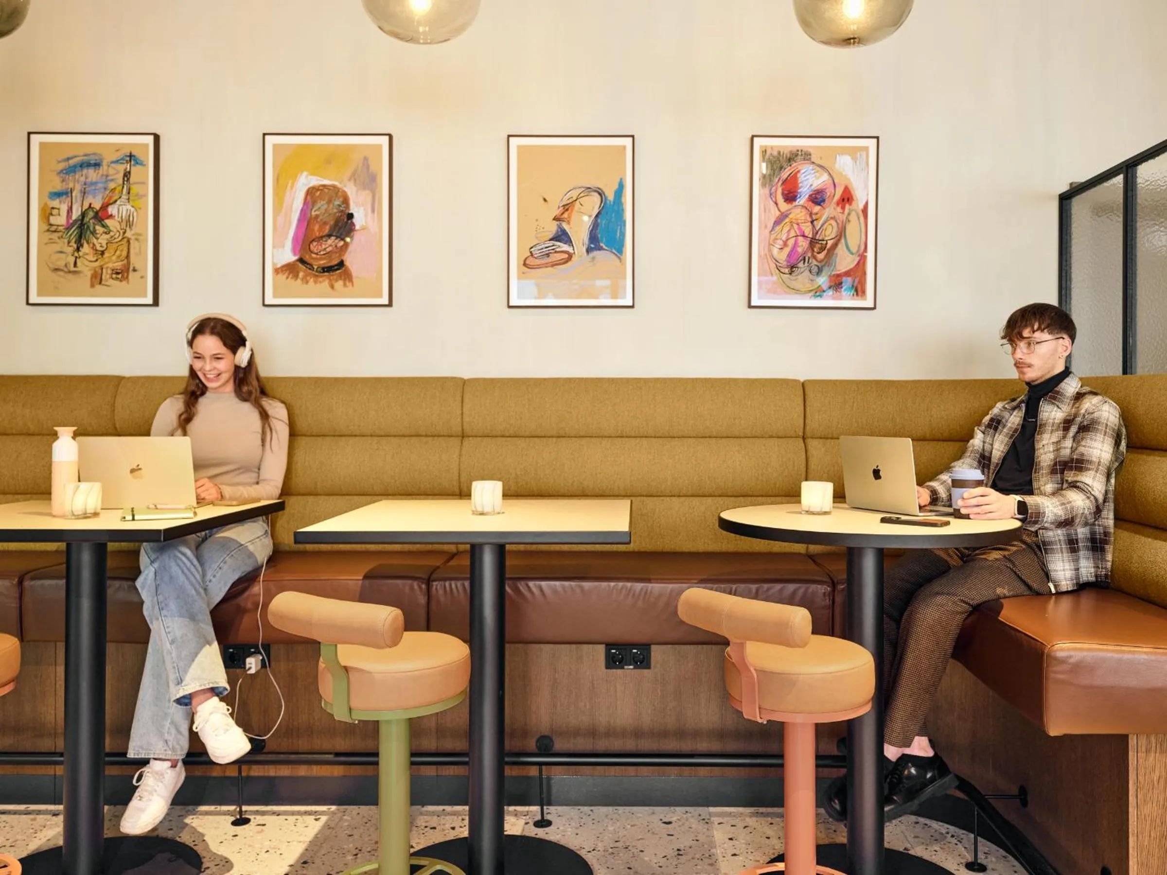 Seating area in CityHub Reykjavik