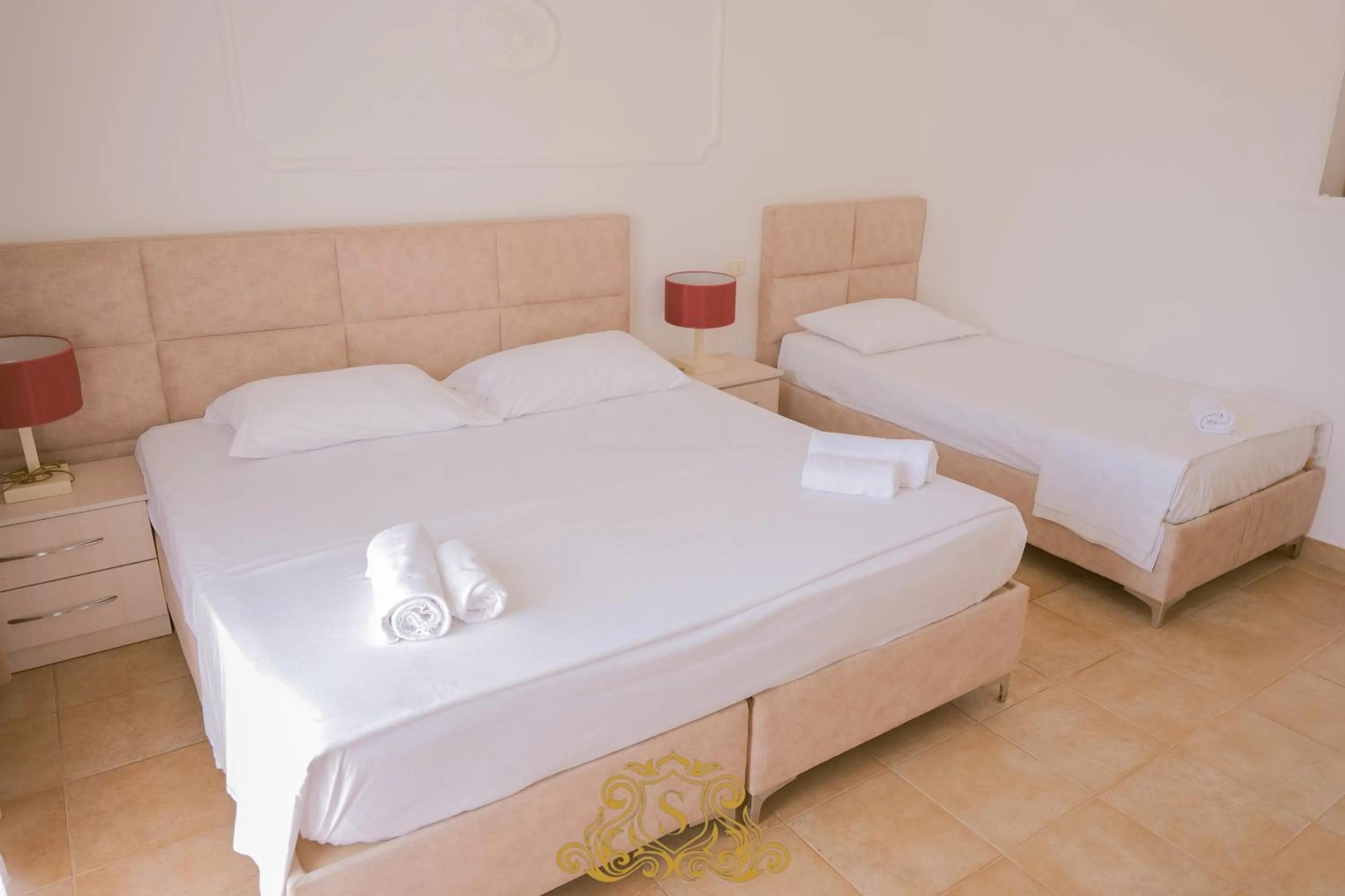 Bed in Hotel Sorrente