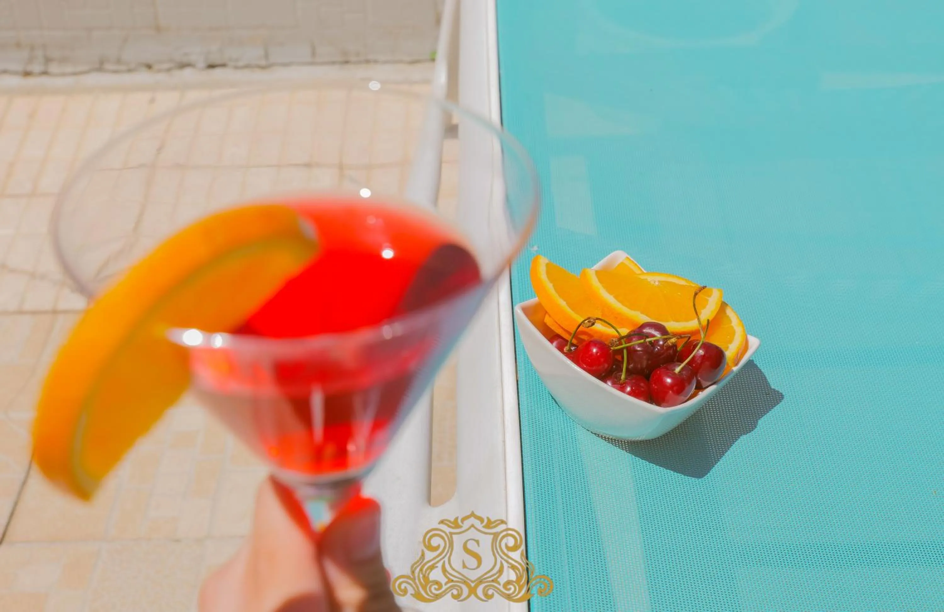 Pool view in Hotel Sorrente