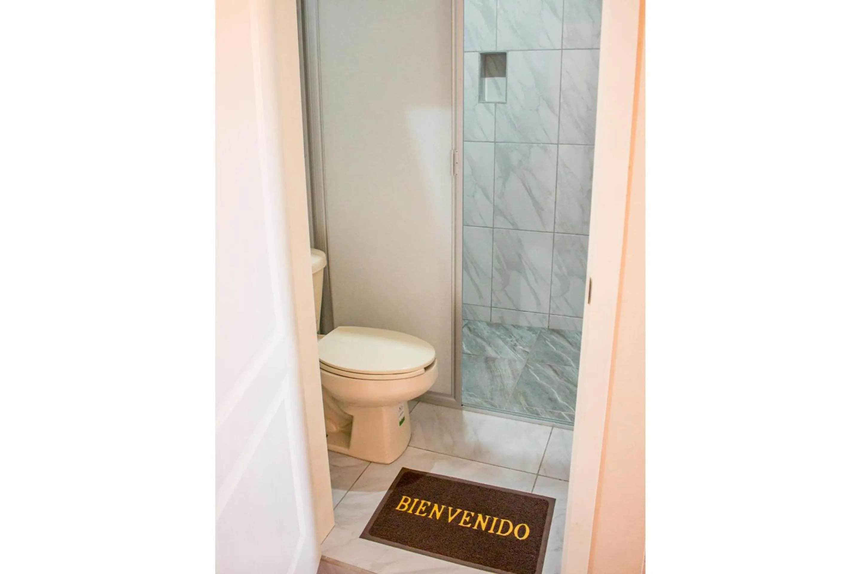 Bathroom in OYO Hotel La Playa