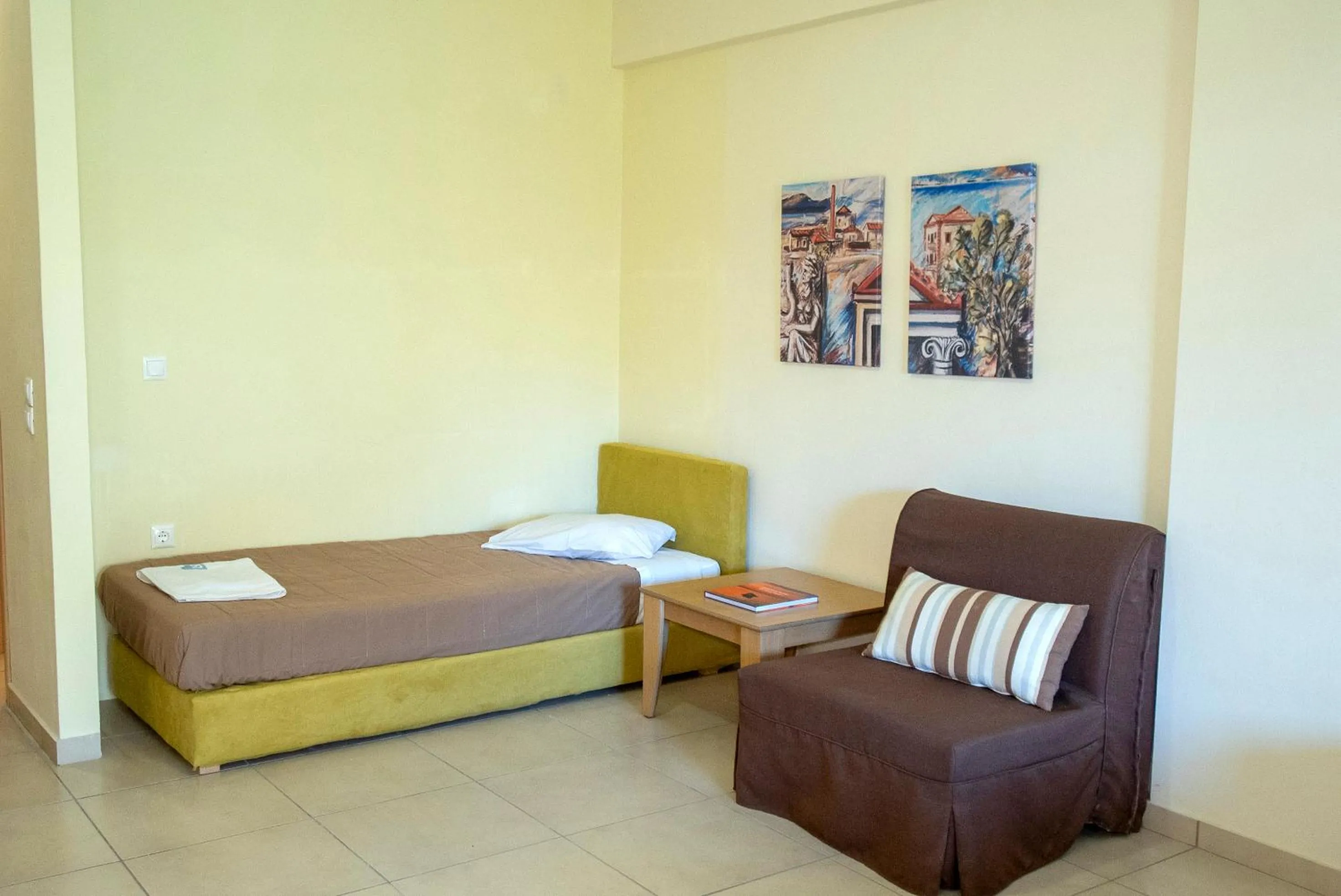 Bed in Aeolian Gaea Hotel