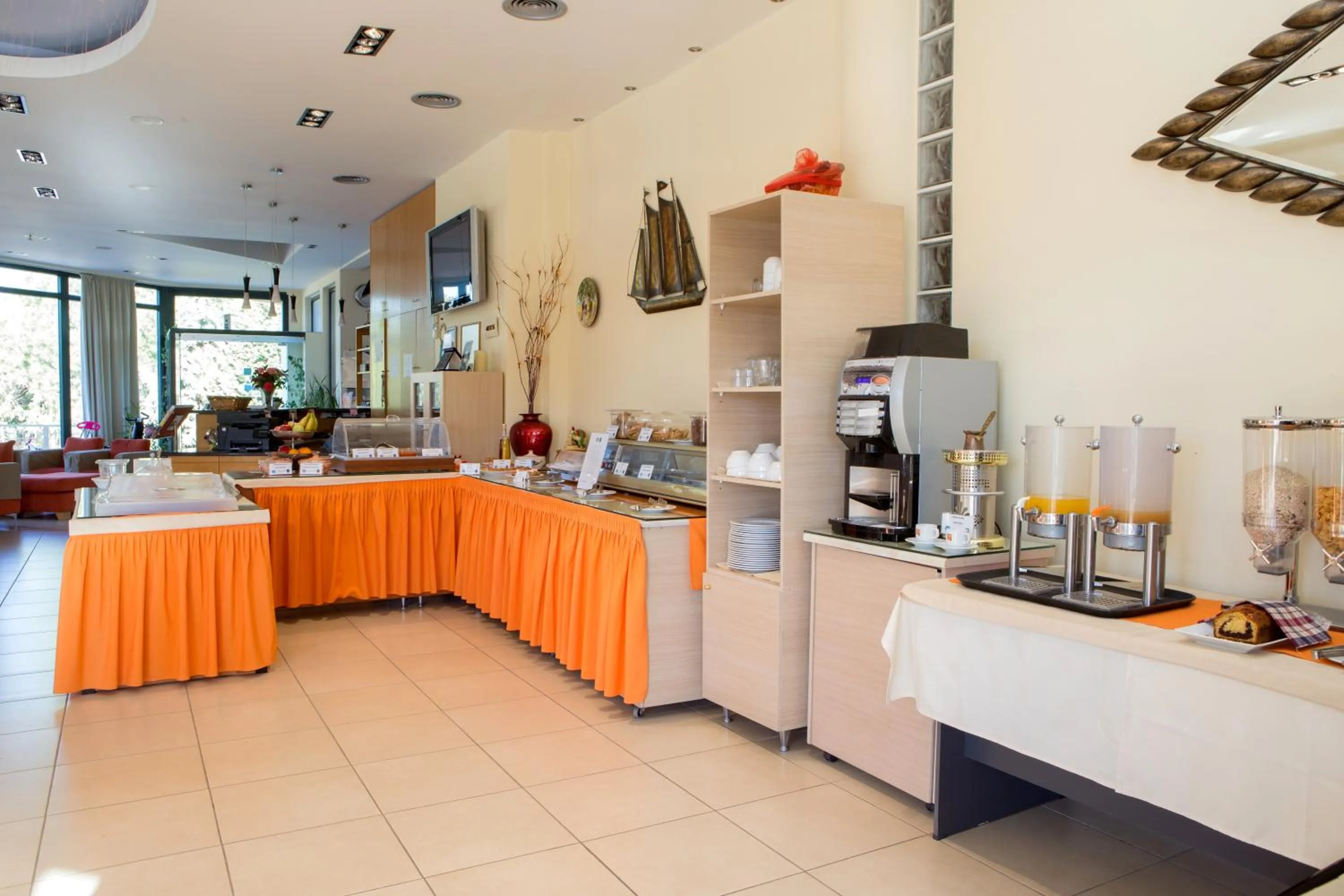 Buffet breakfast in Aeolian Gaea Hotel