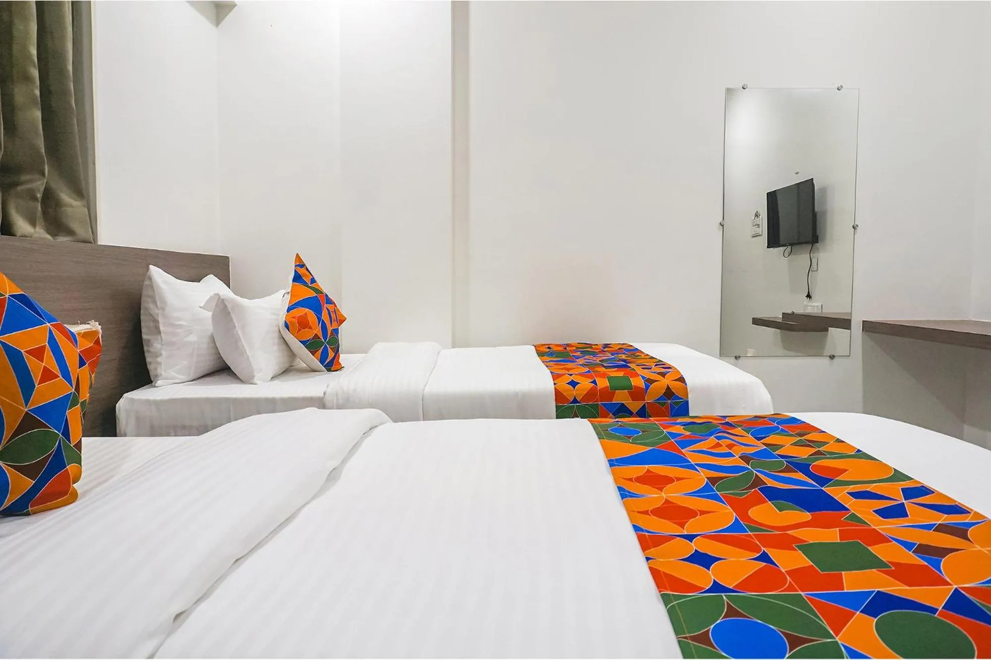Bed in FabHotel Prime Athiti Delight Stay - Nr Shri Baneshwar Mandir, Baner