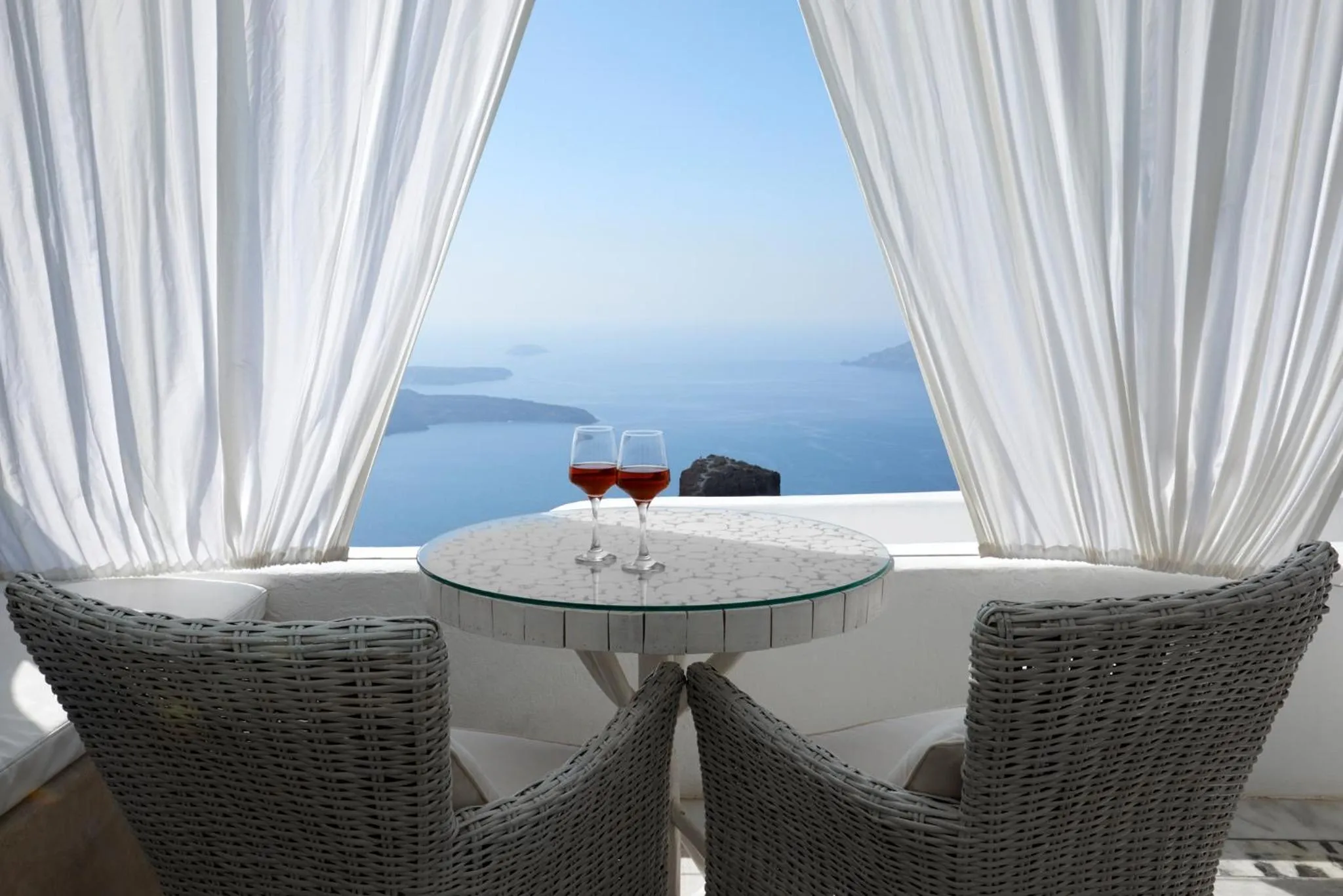 Balcony/Terrace in Iliovasilema Suites