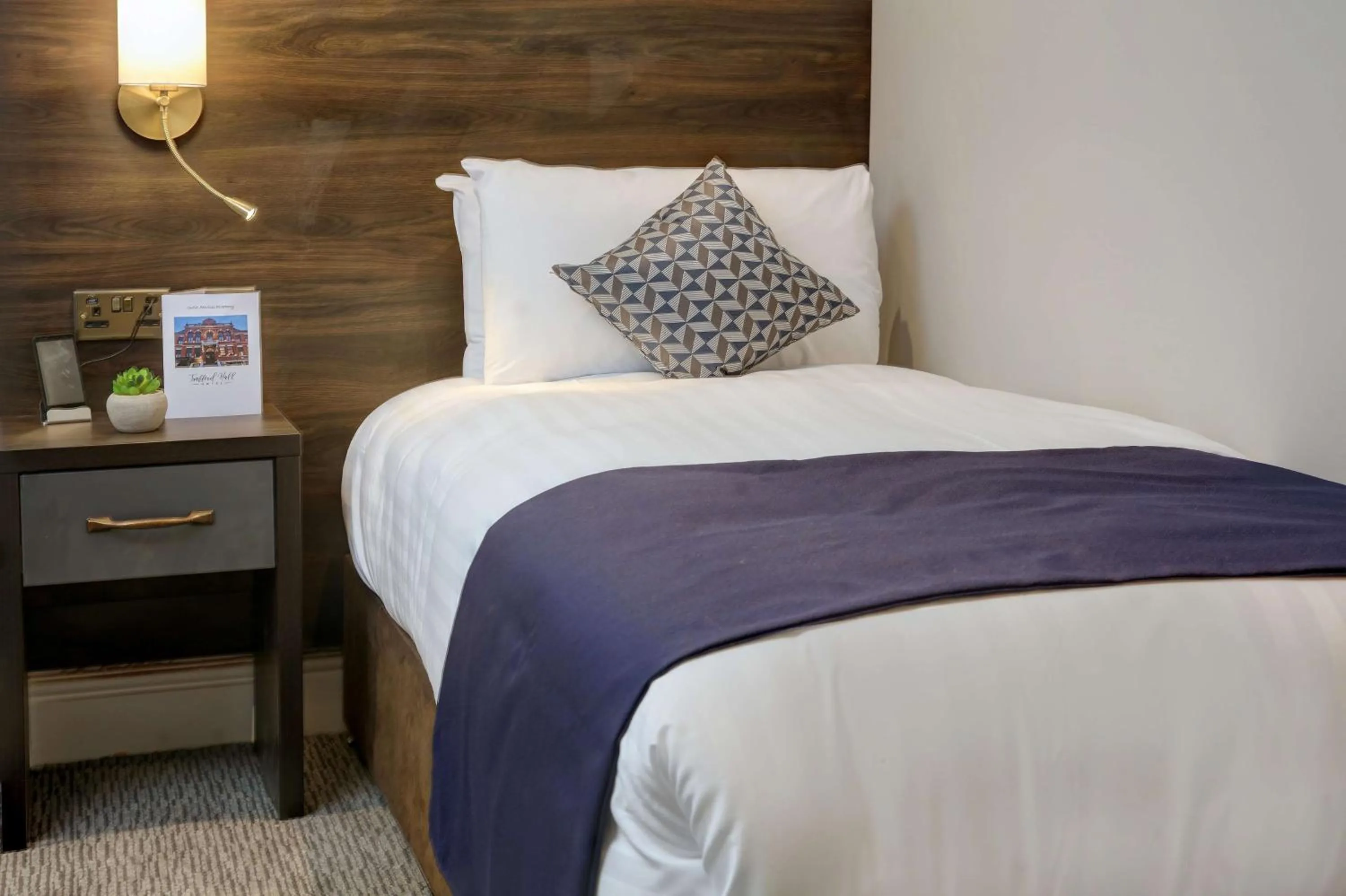 Bedroom, Bed in Trafford Hall Hotel Manchester, Trademark Collection by Wyndham