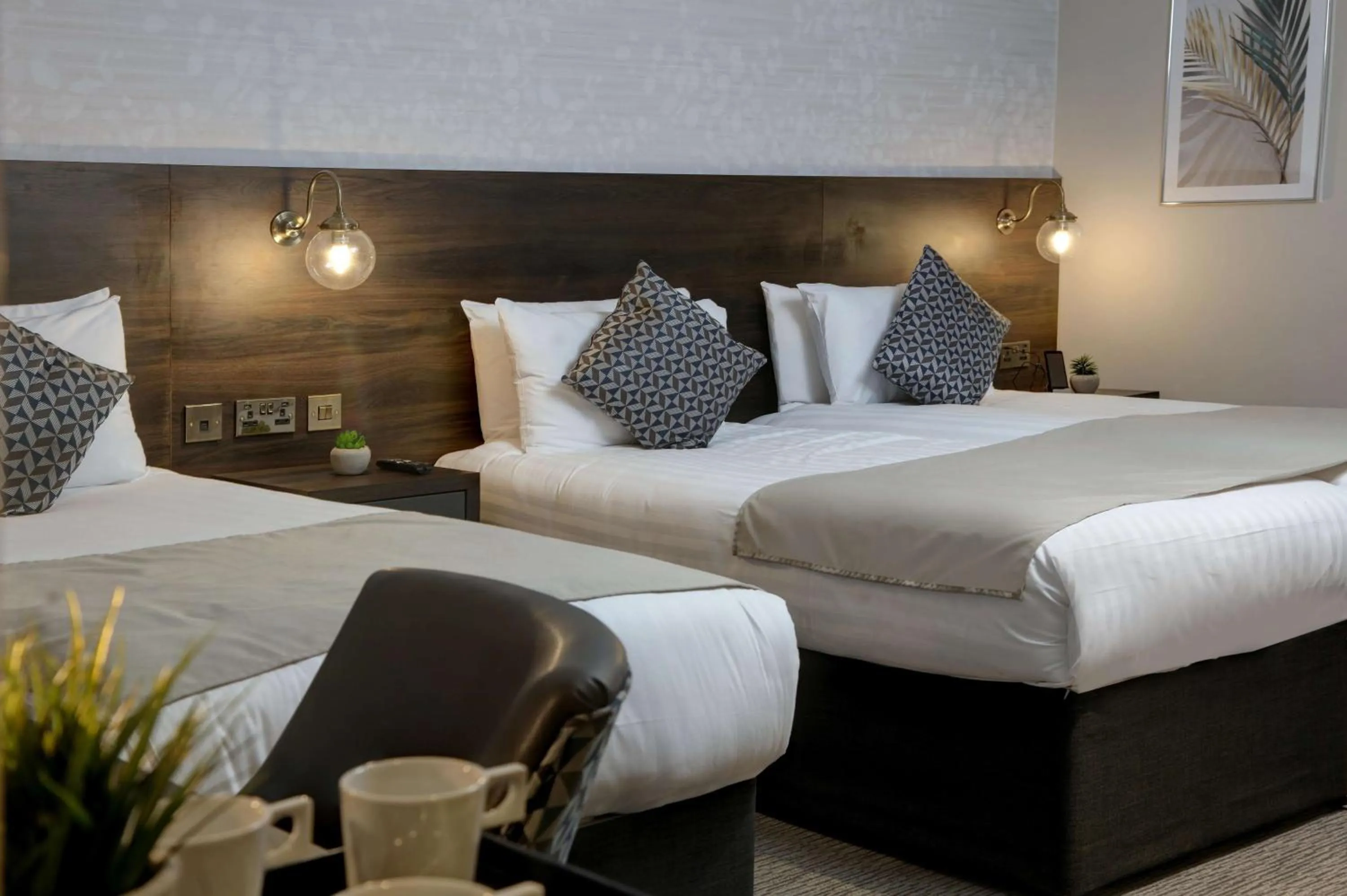 Bedroom, Bed in Trafford Hall Hotel Manchester, Trademark Collection by Wyndham