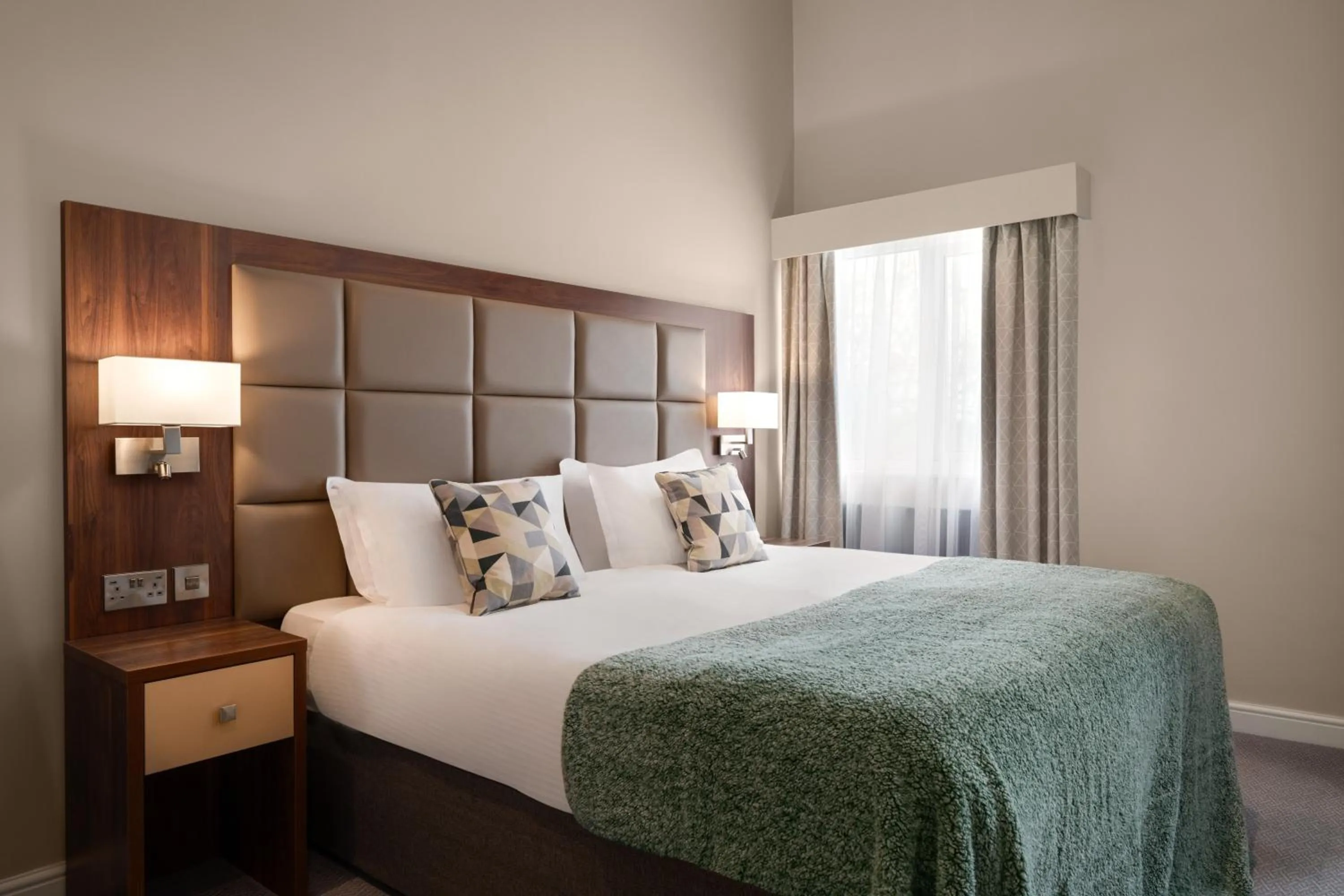 Bedroom, Bed in Trafford Hall Hotel Manchester, Trademark Collection by Wyndham