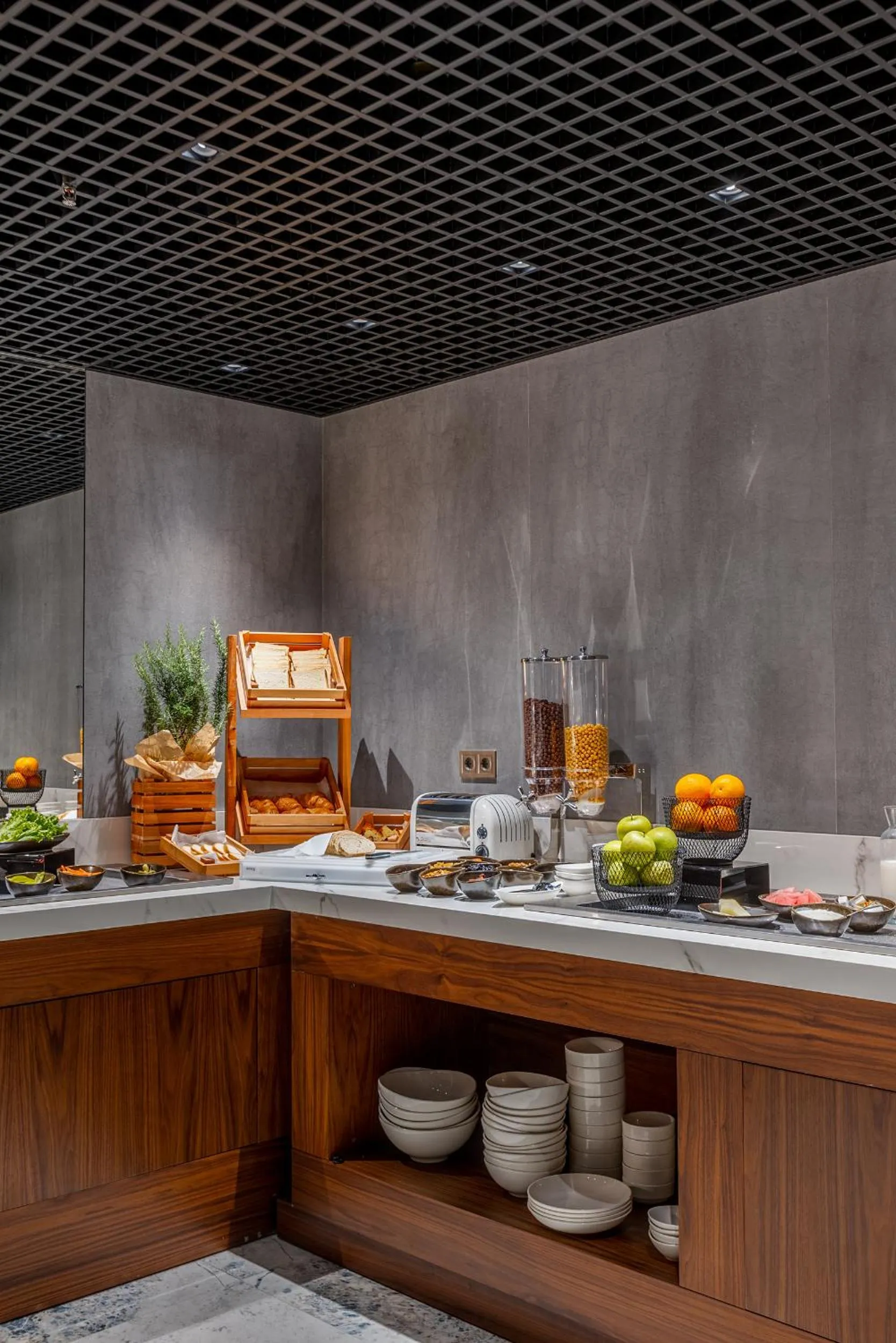 Buffet breakfast in Piazza Epigraph