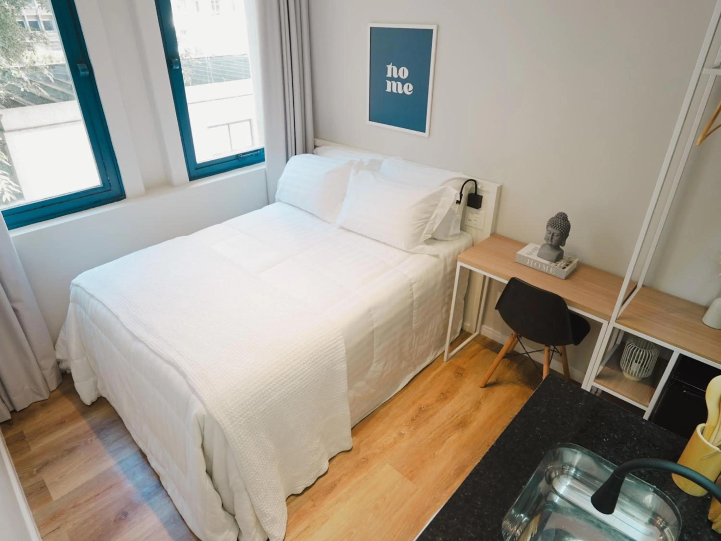 Bed in Apê Av Paulista Haddock Lobo