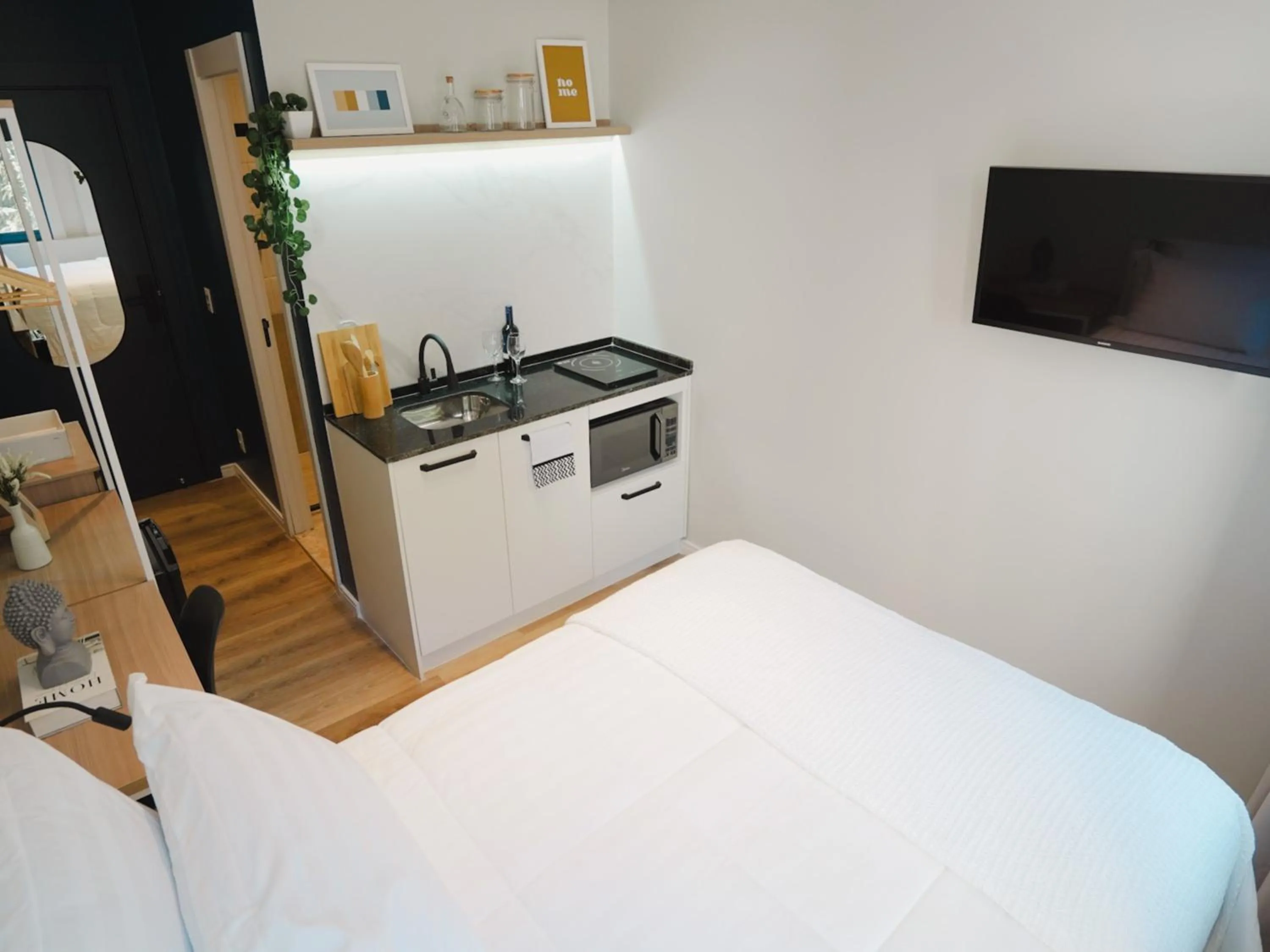 TV and multimedia, Bed in Apê Av Paulista Haddock Lobo