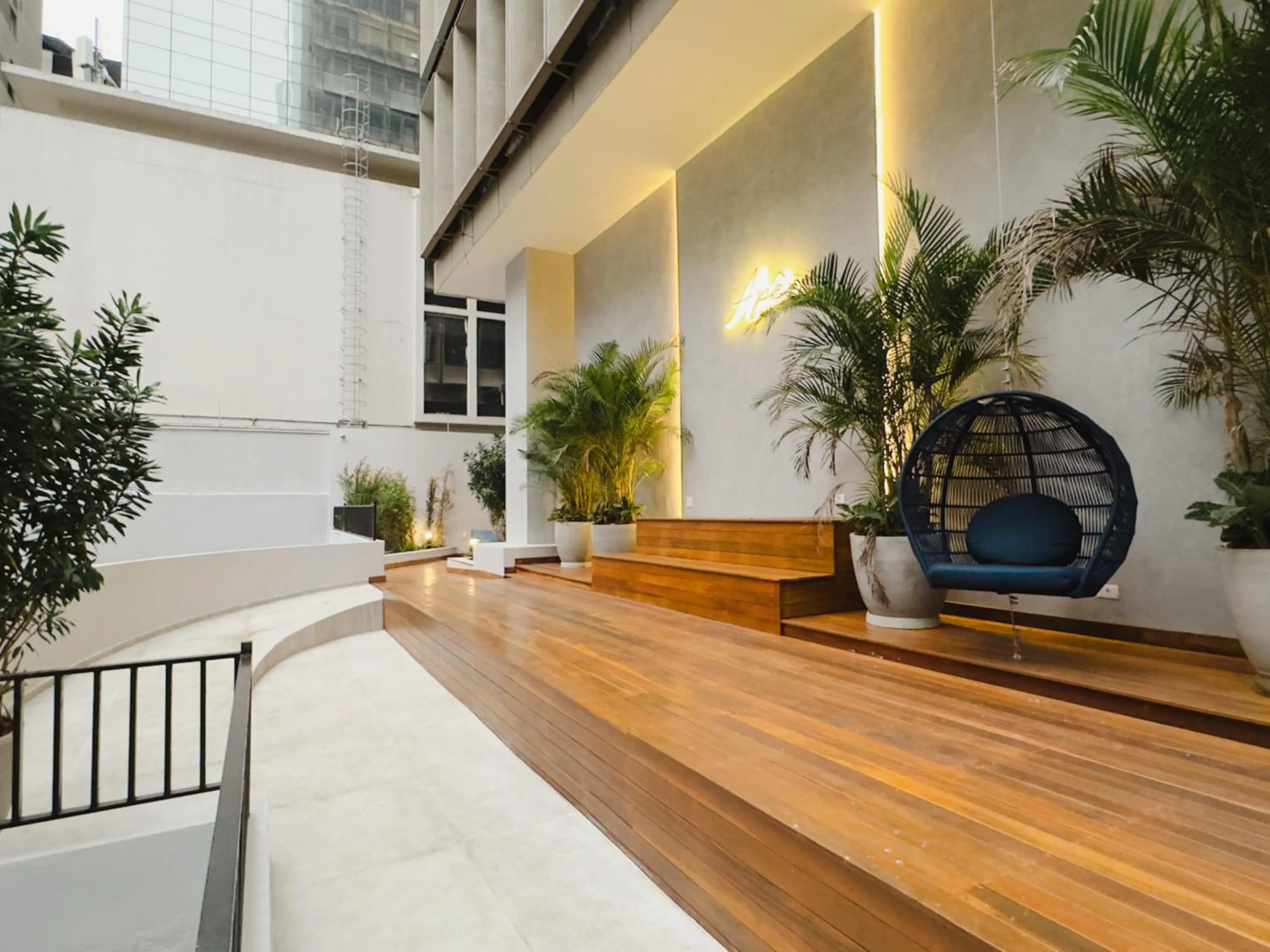 Seating area in Apê Av Paulista Haddock Lobo