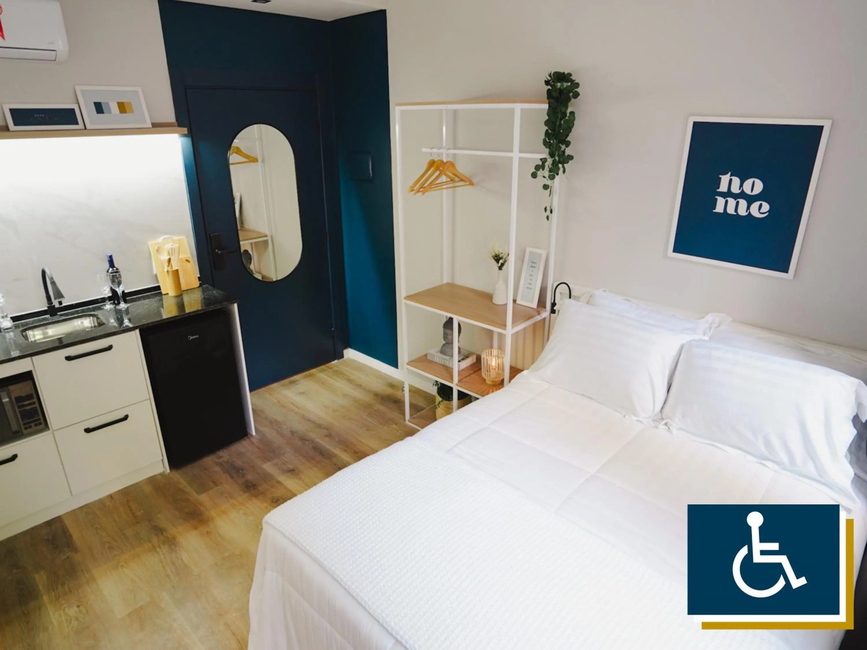 Photo of the whole room, Bed in Apê Av Paulista Haddock Lobo