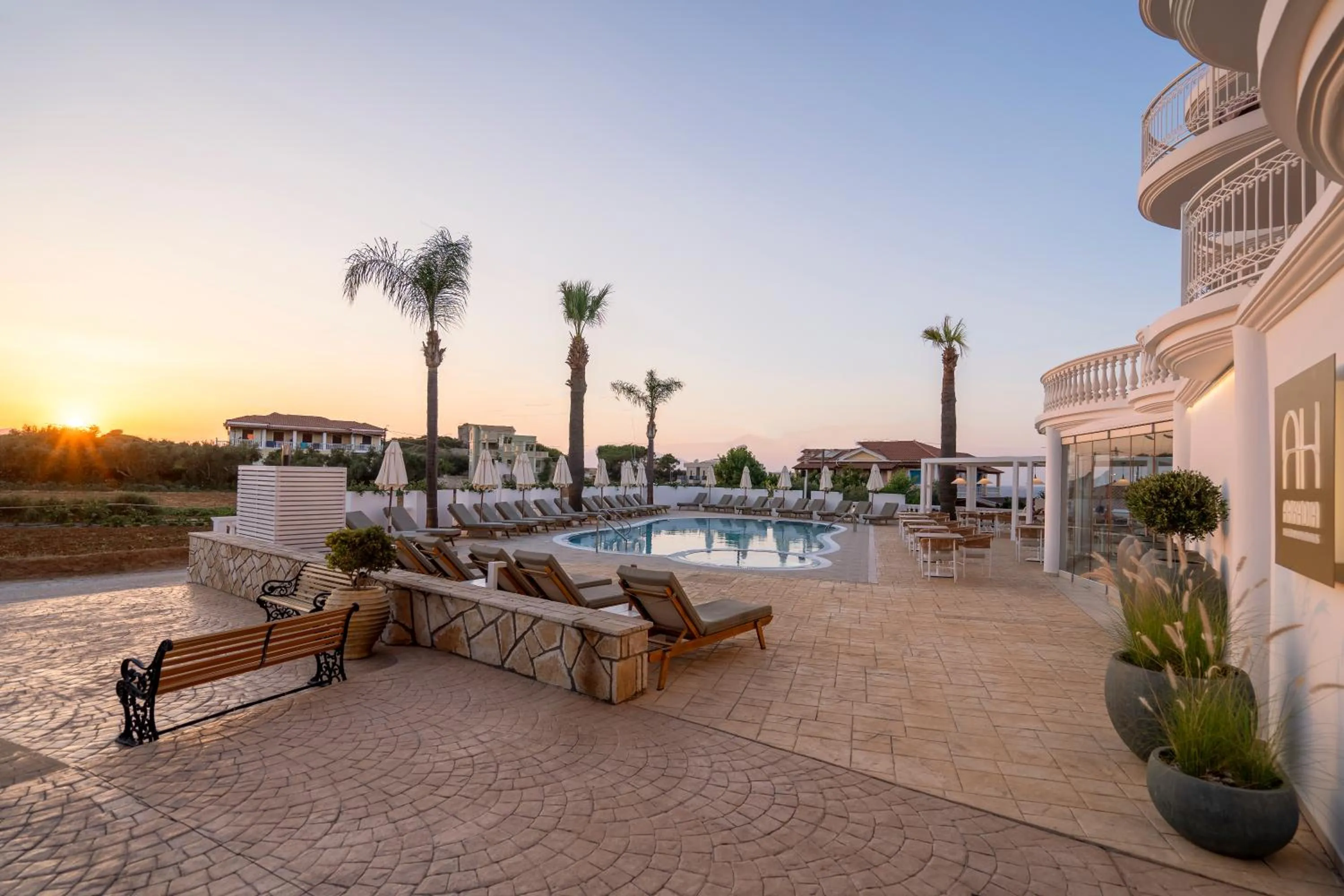 Patio in Arkadia Hotel