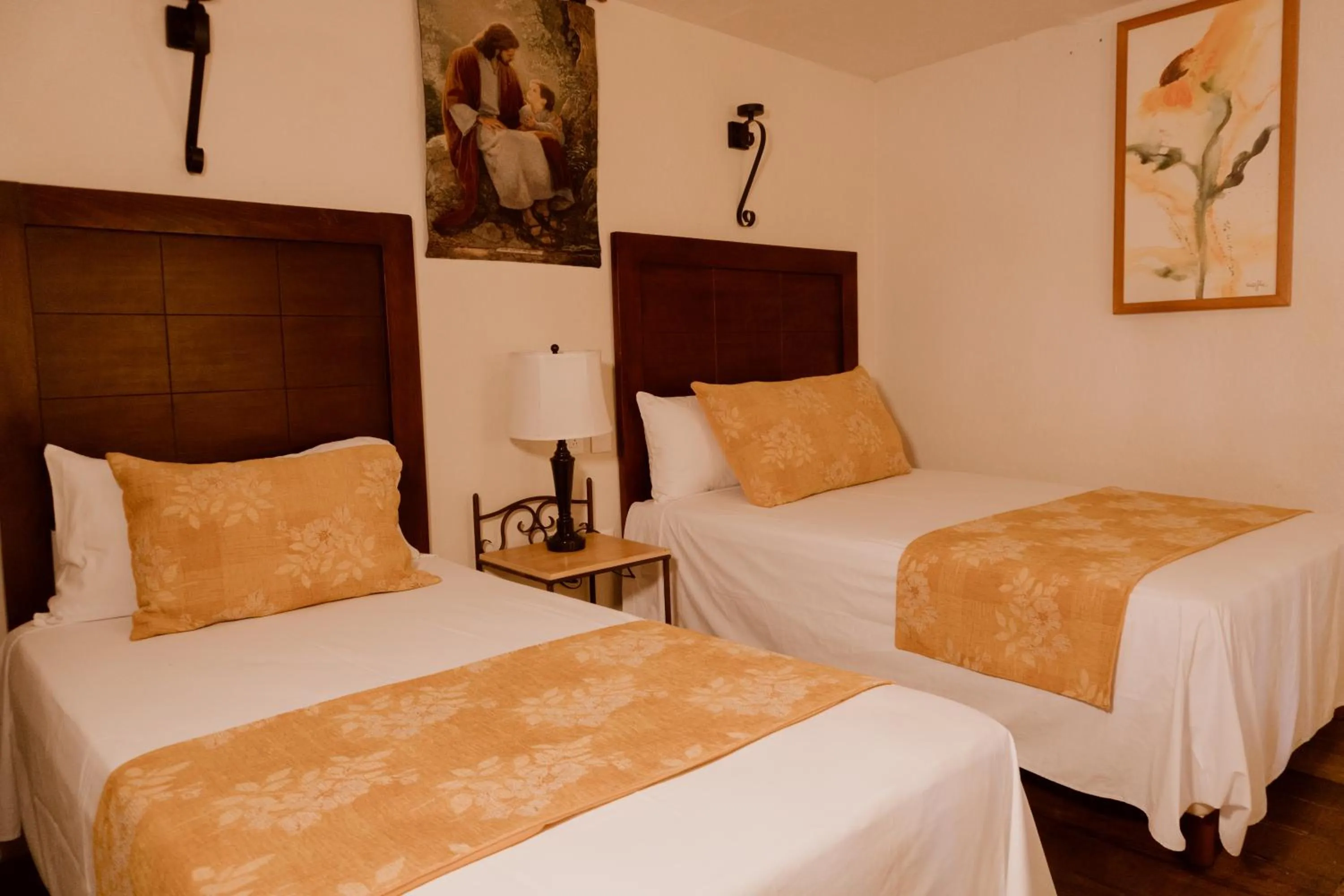 Bed in Hacienda San Nicolas de las Fuentes