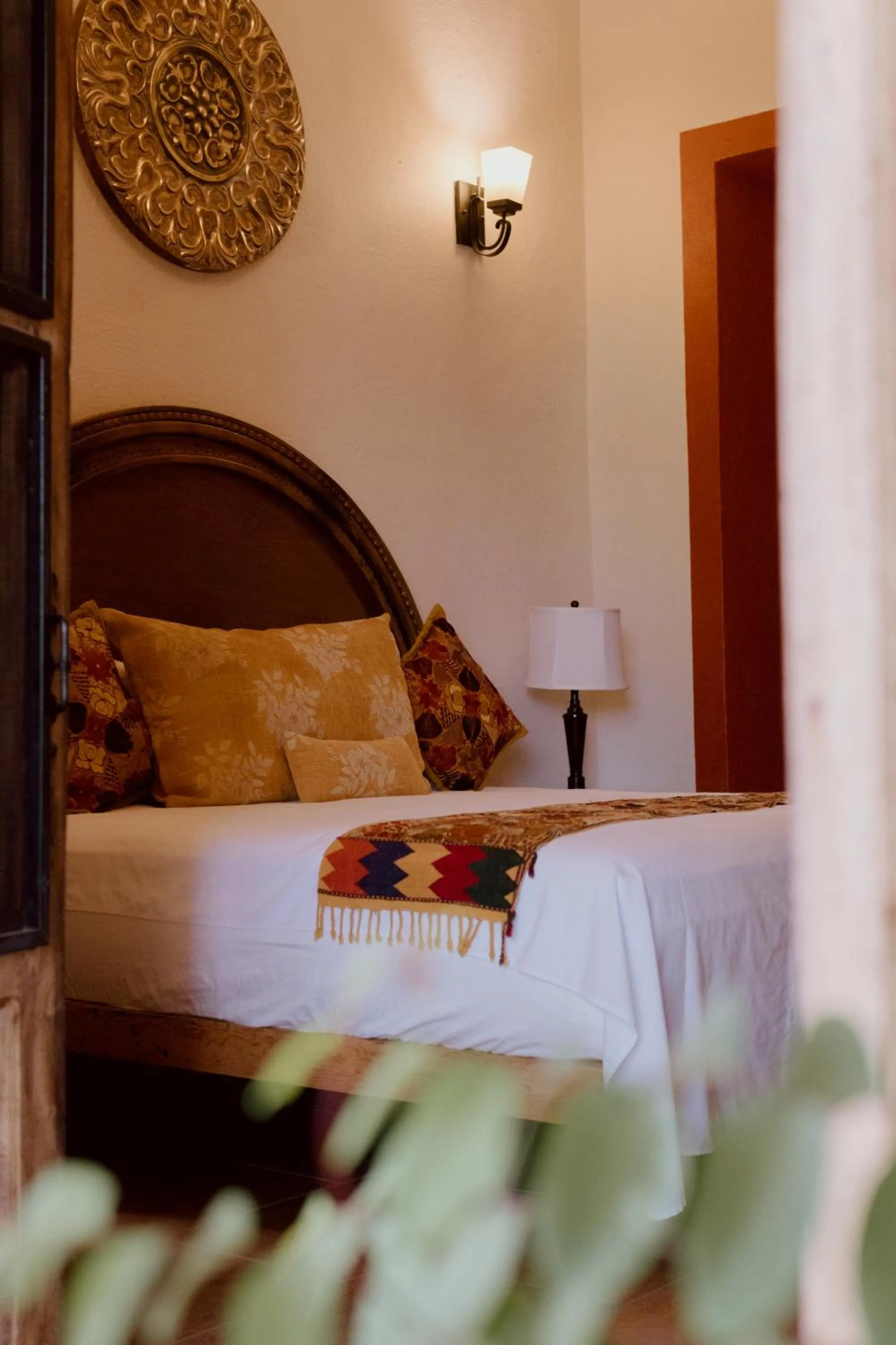 Bed in Hacienda San Nicolas de las Fuentes