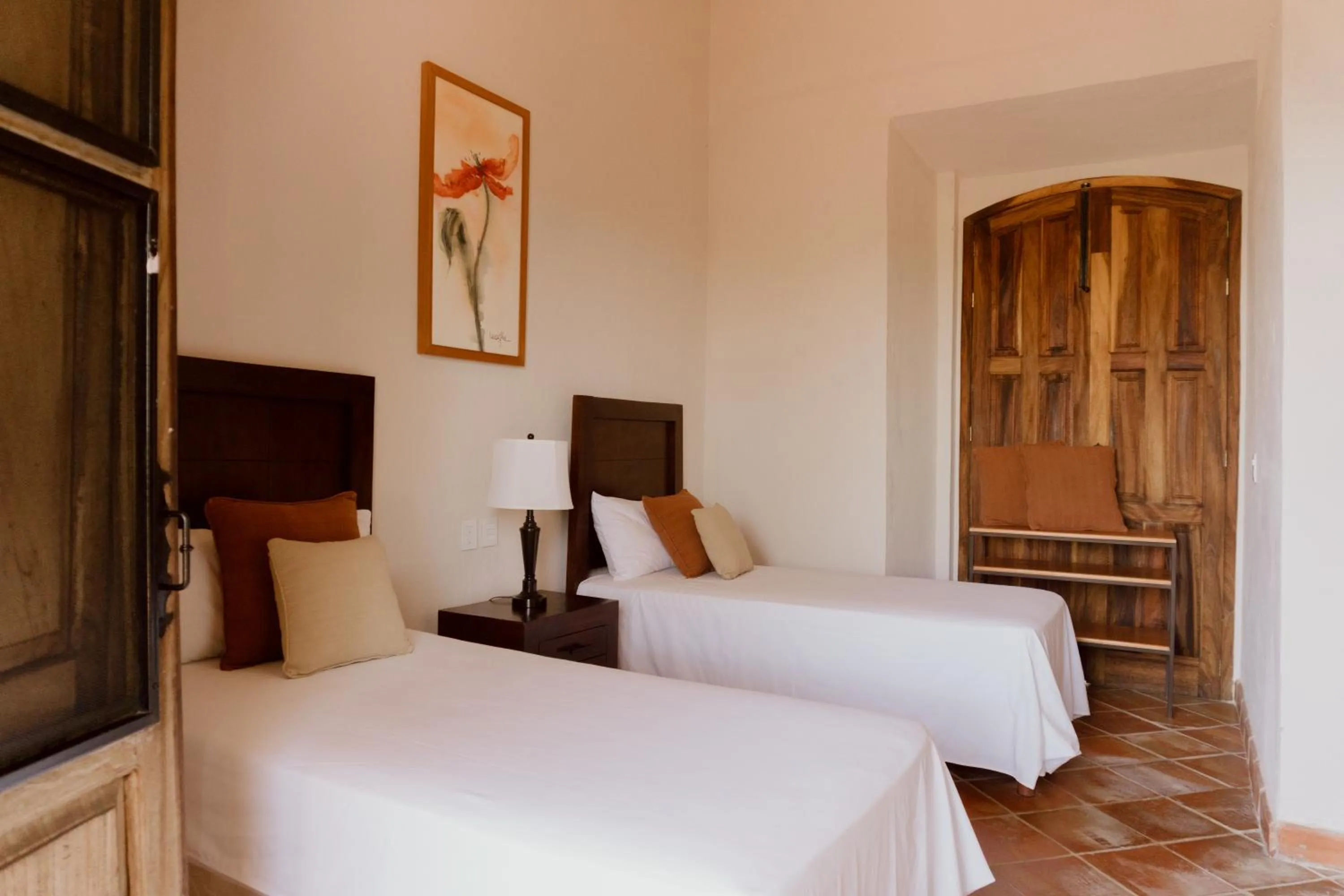 Bed in Hacienda San Nicolas de las Fuentes