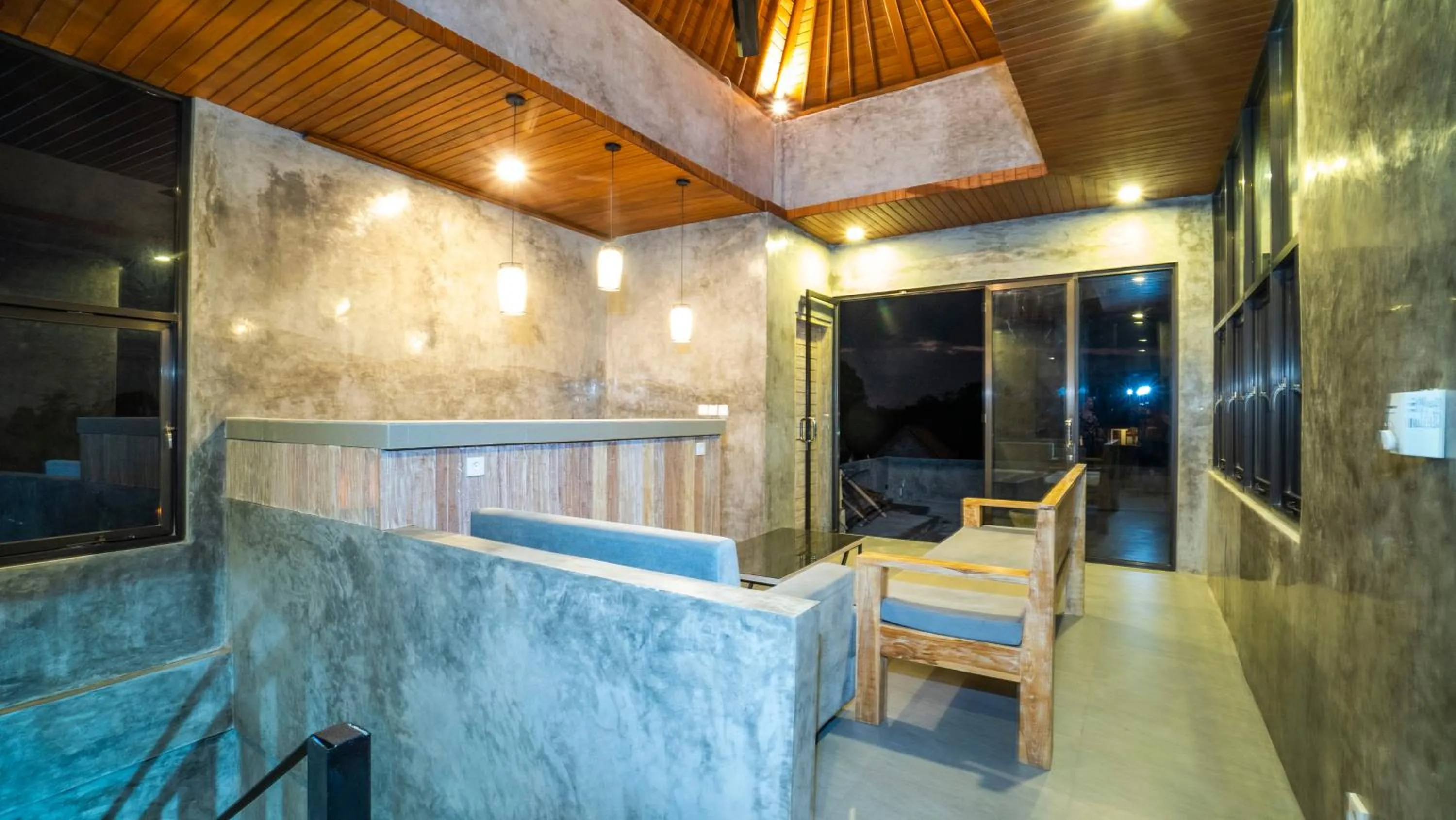 Living room in Skyline House Ubud View by EPS