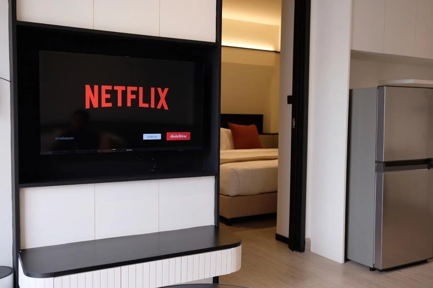 Bed in Pillow B Hotel