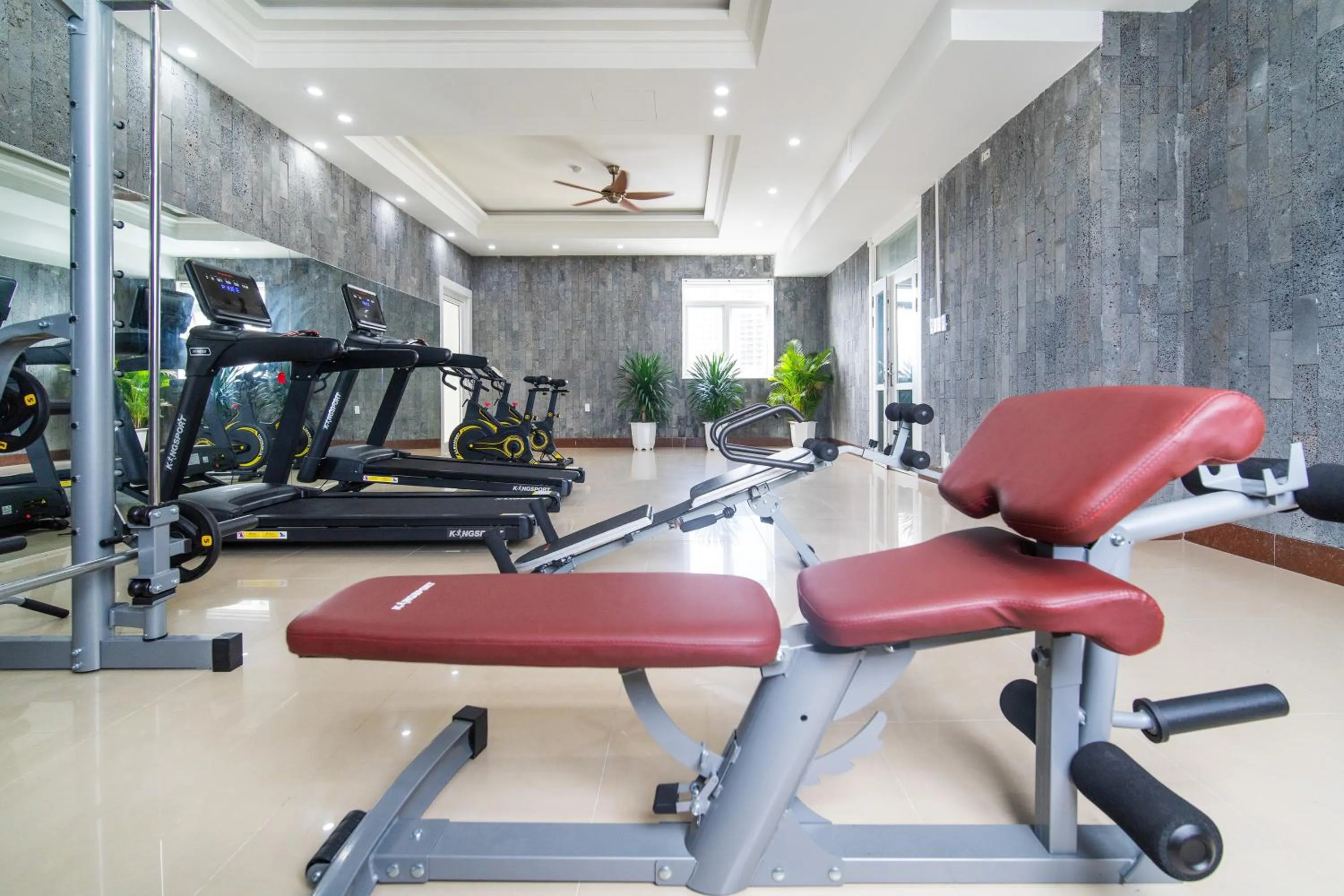 Fitness centre/facilities in Elites Hotel