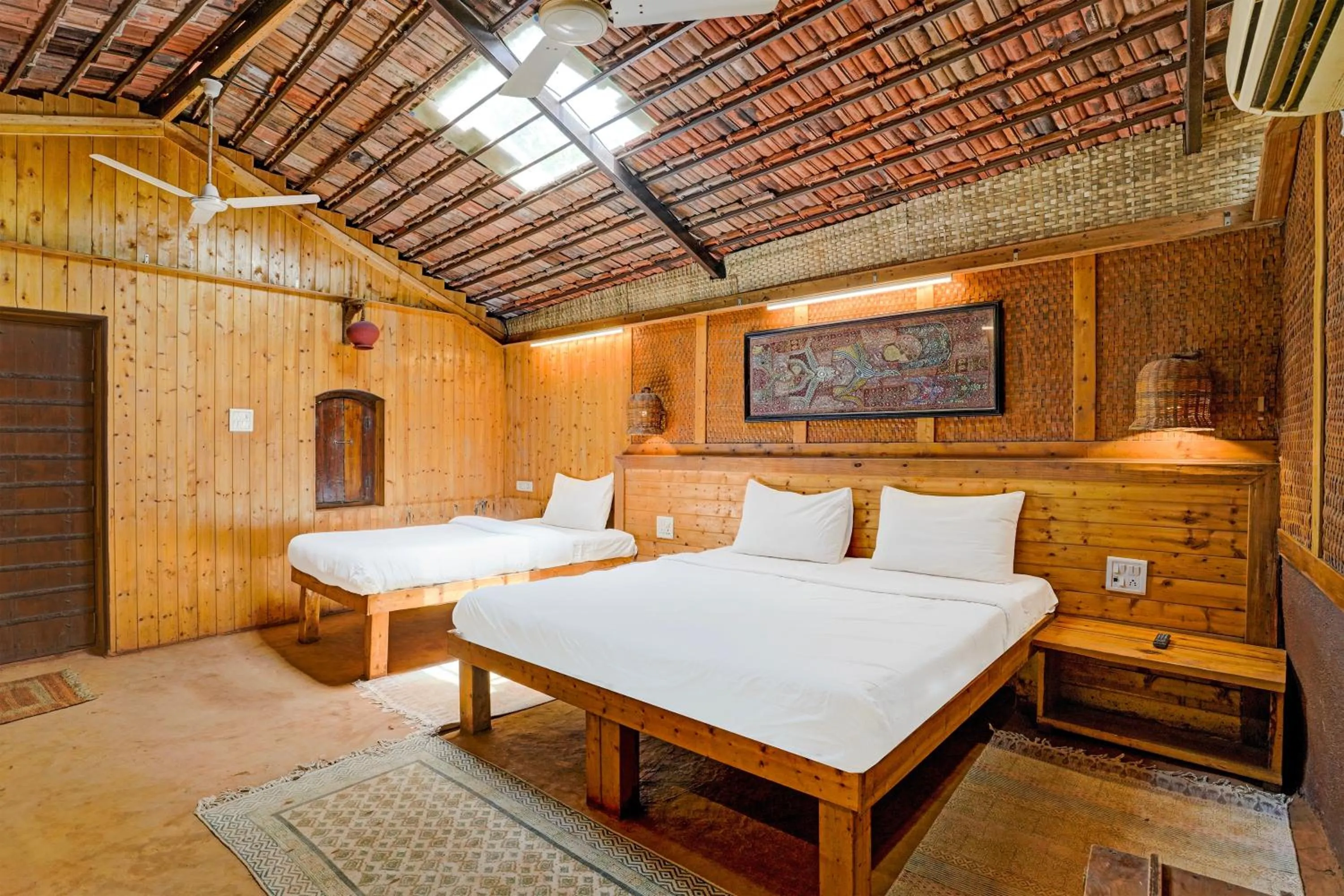 Bedroom, Bed in Palette by CheckIn Palghar Lifestyle Retreat Formerly Irayos Resort