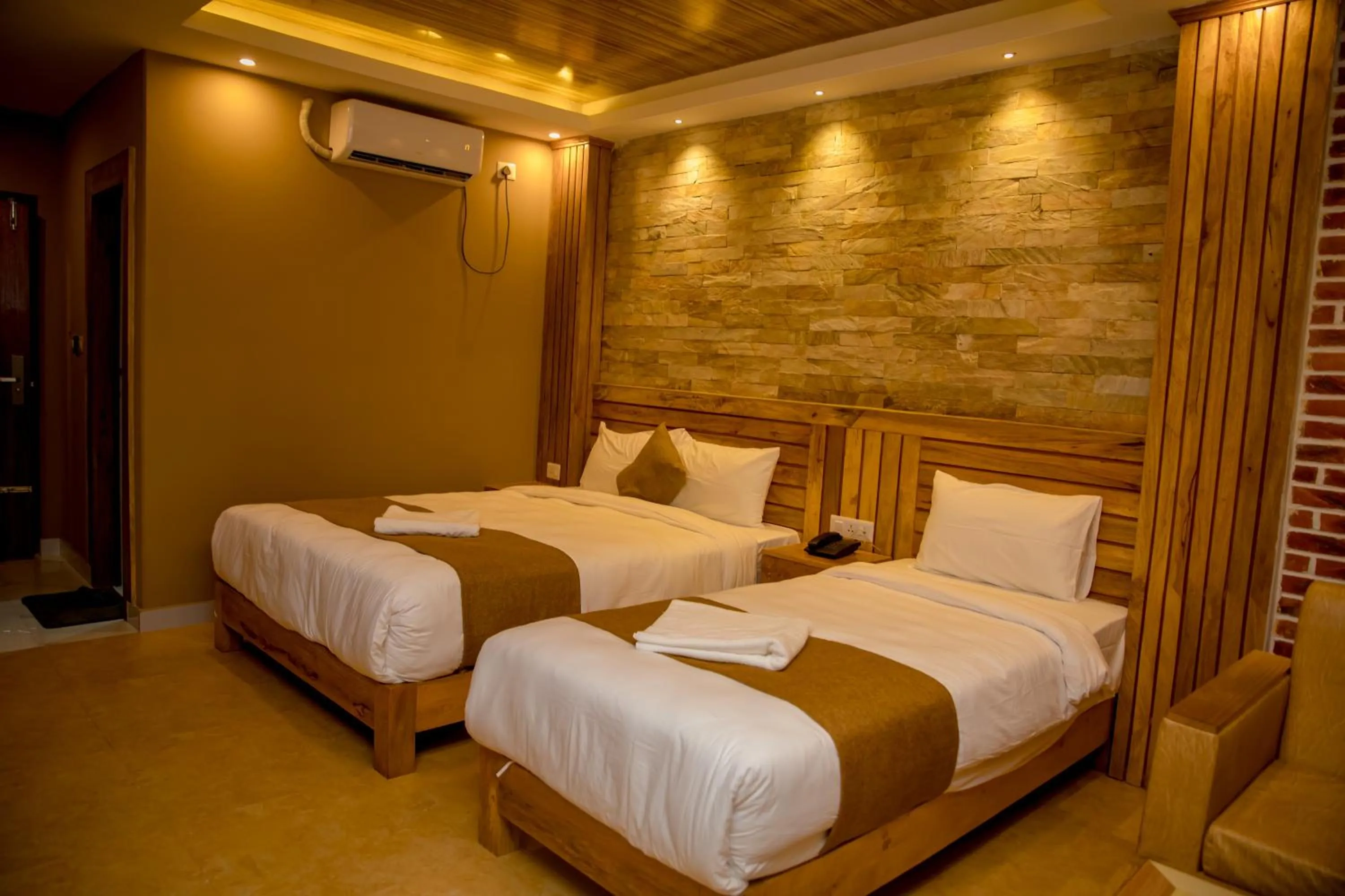 Bed in Hotel Matina Suites