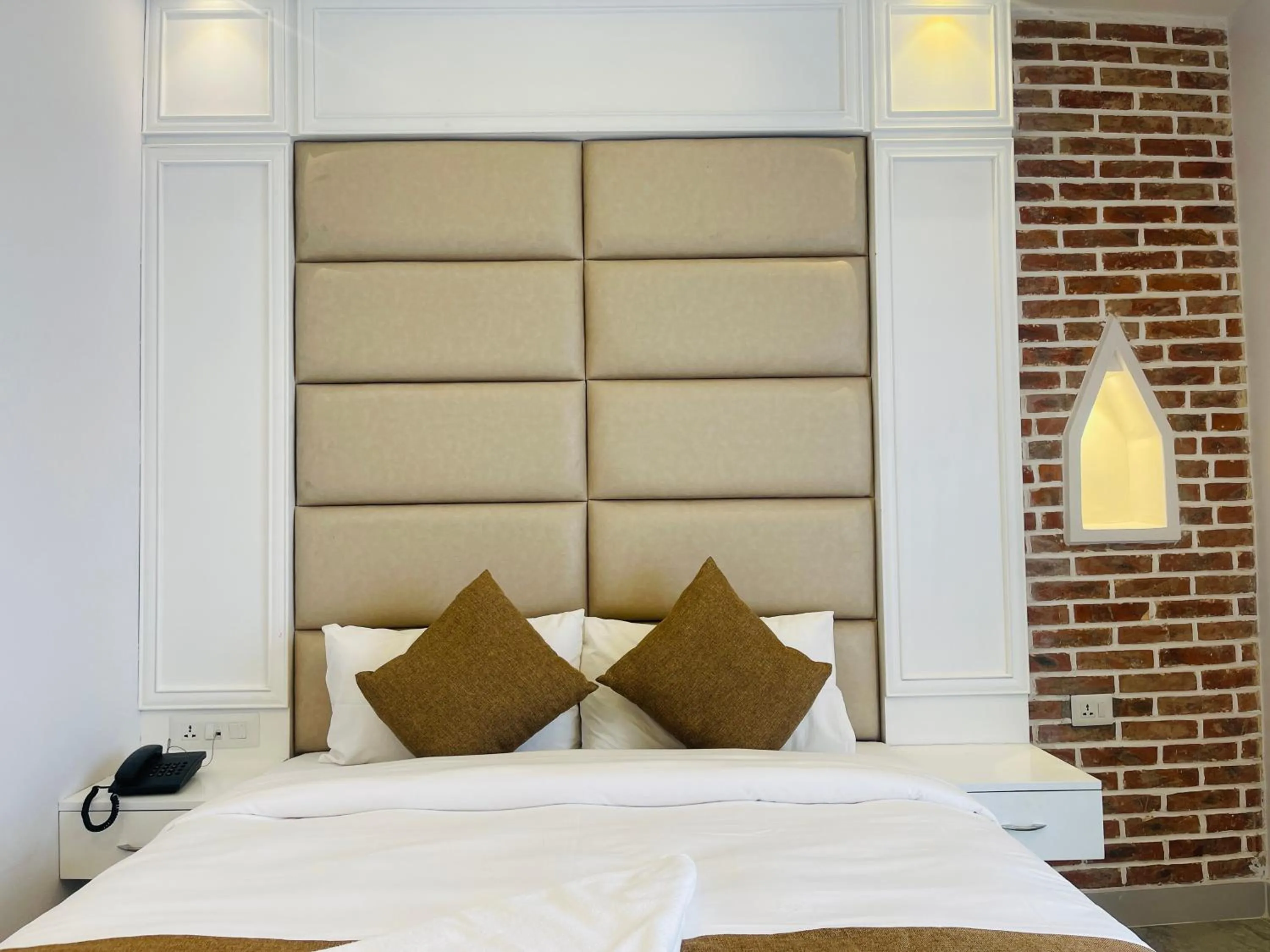 Bed in Hotel Matina Suites