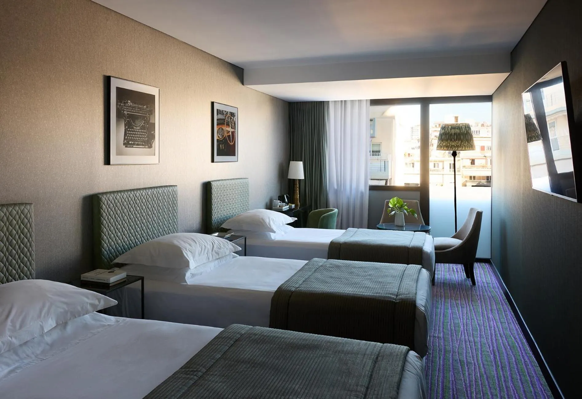 Bed in President Hotel Athens