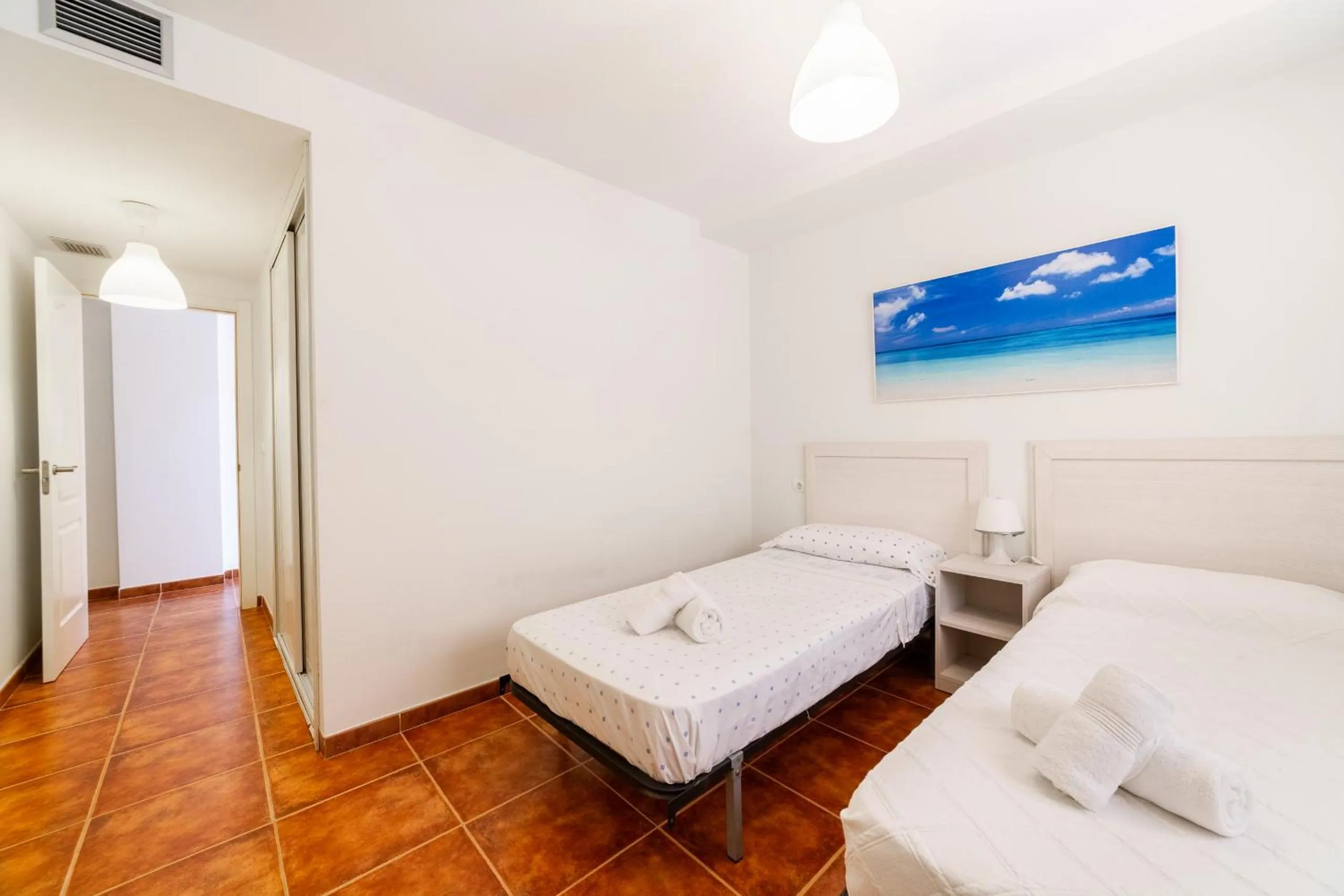 Bed in AlmeriaSuite Mojacar Breeze Apartments
