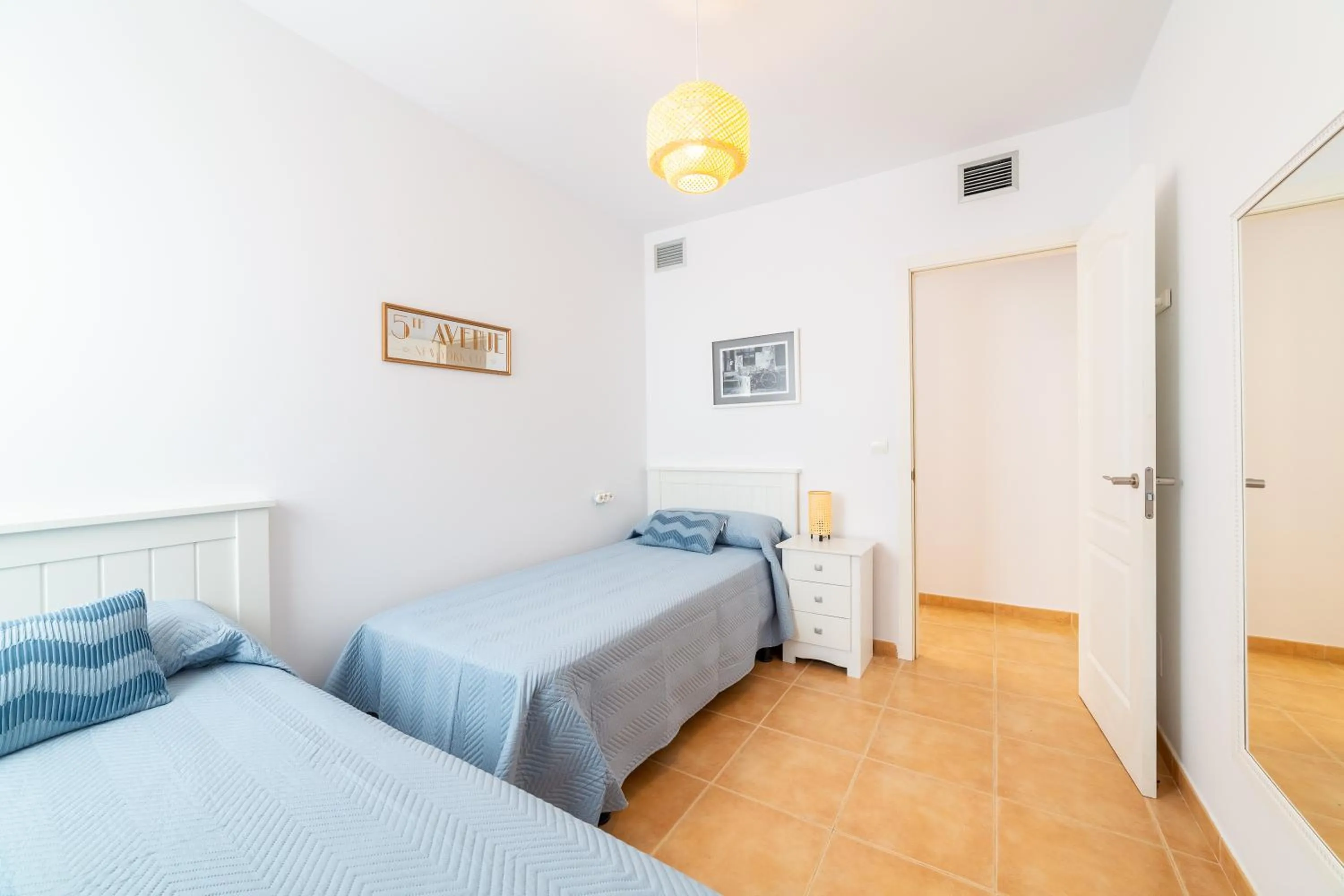 Bed in AlmeriaSuite Mojacar Breeze Apartments
