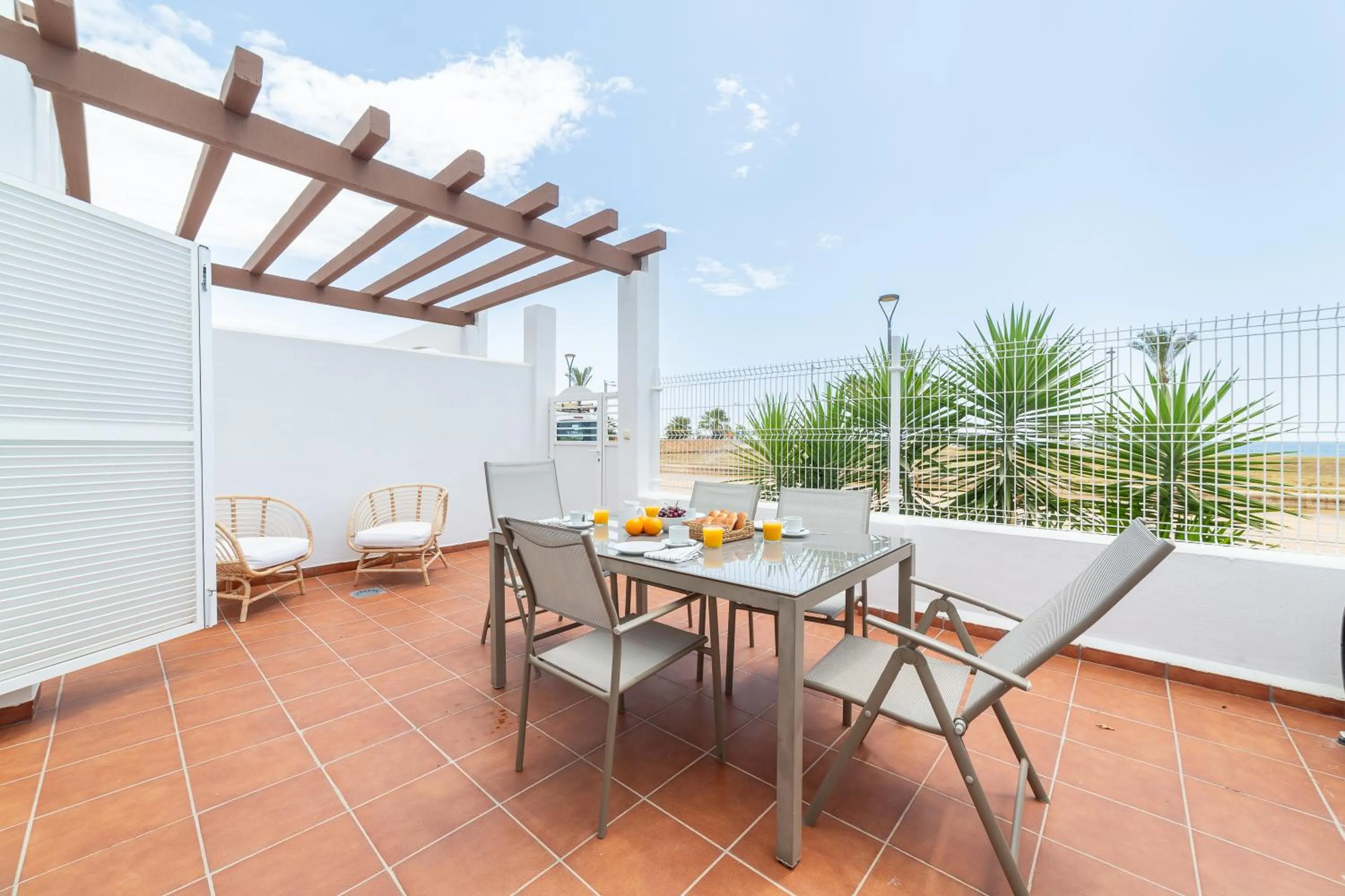 Balcony/Terrace in AlmeriaSuite Mojacar Breeze Apartments