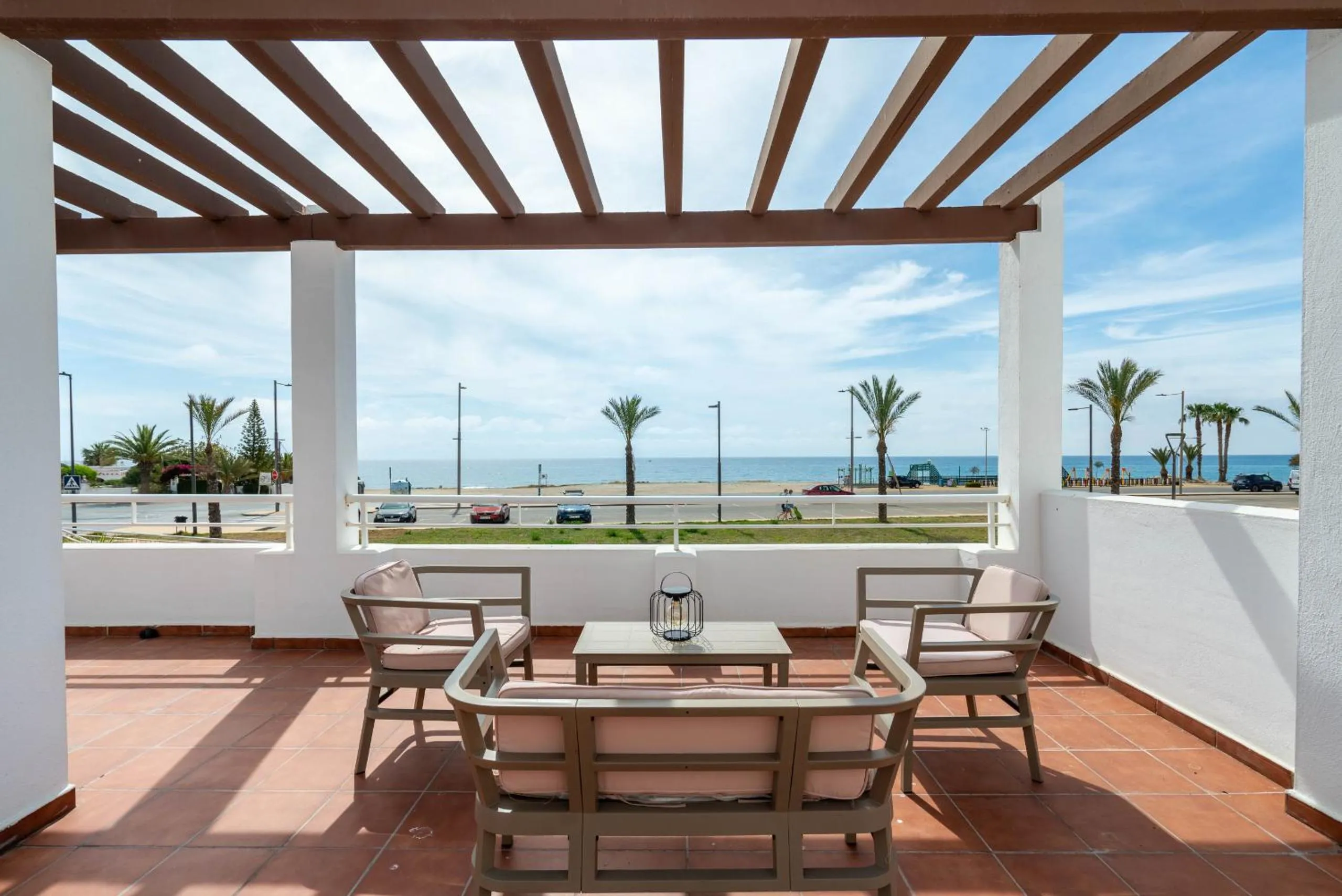 Patio in AlmeriaSuite Mojacar Breeze Apartments