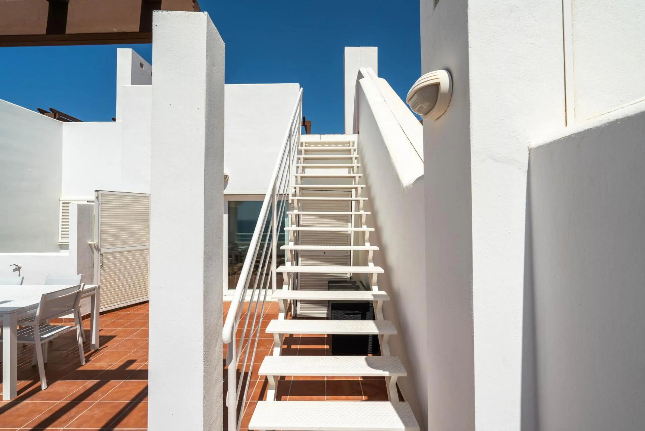Balcony/Terrace in AlmeriaSuite Mojacar Breeze Apartments
